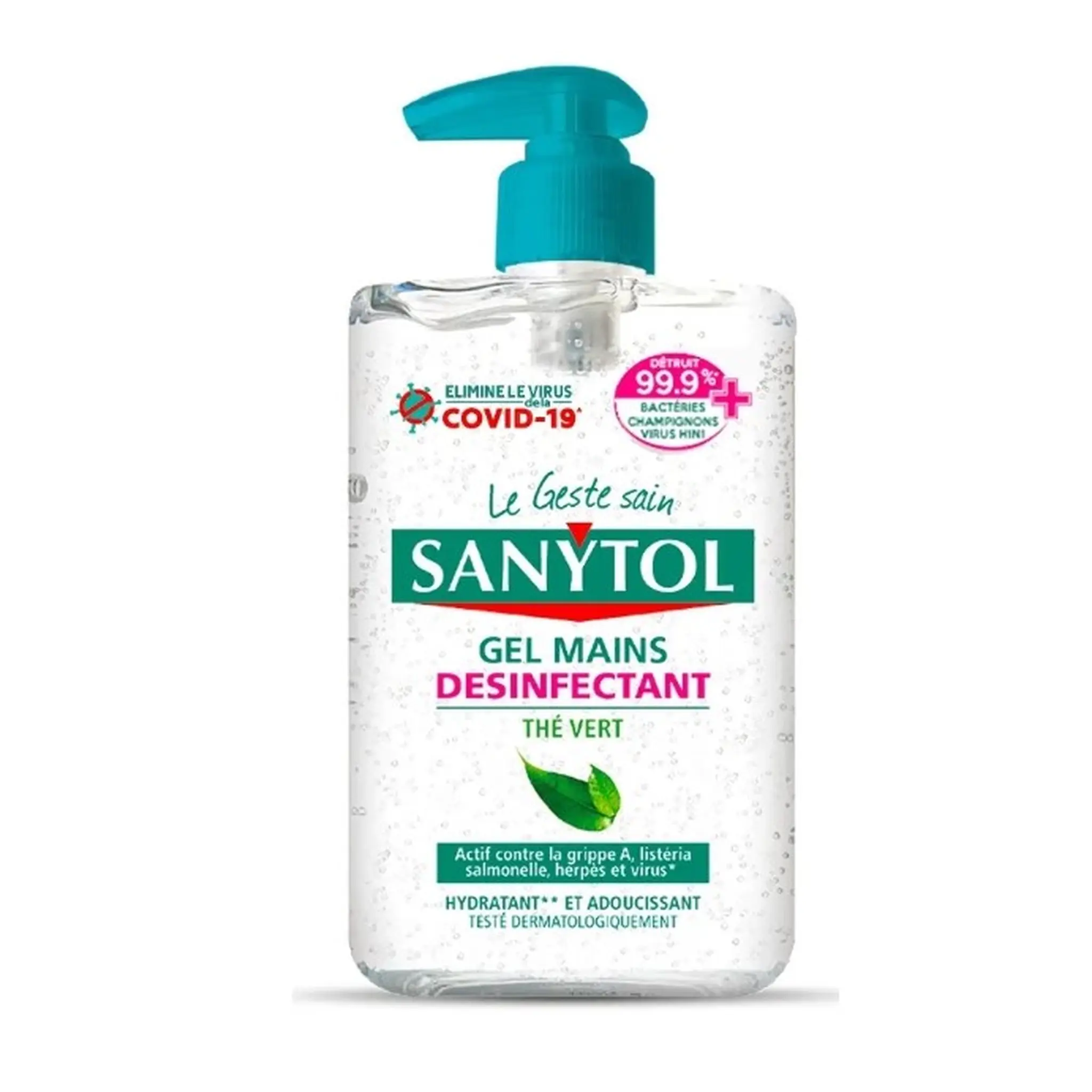 SANYTOL Gel désinfectant pour les mains sans rinçage au thé vert