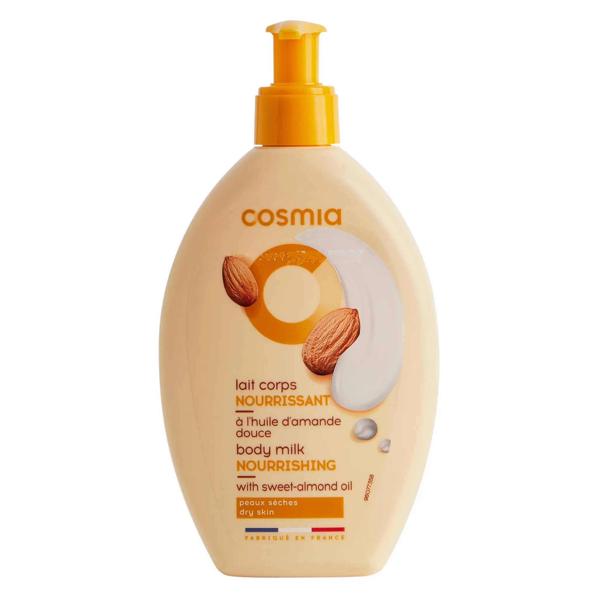 COSMIA Lait corps nourrissant à l'huile d'amande douce peaux sèches