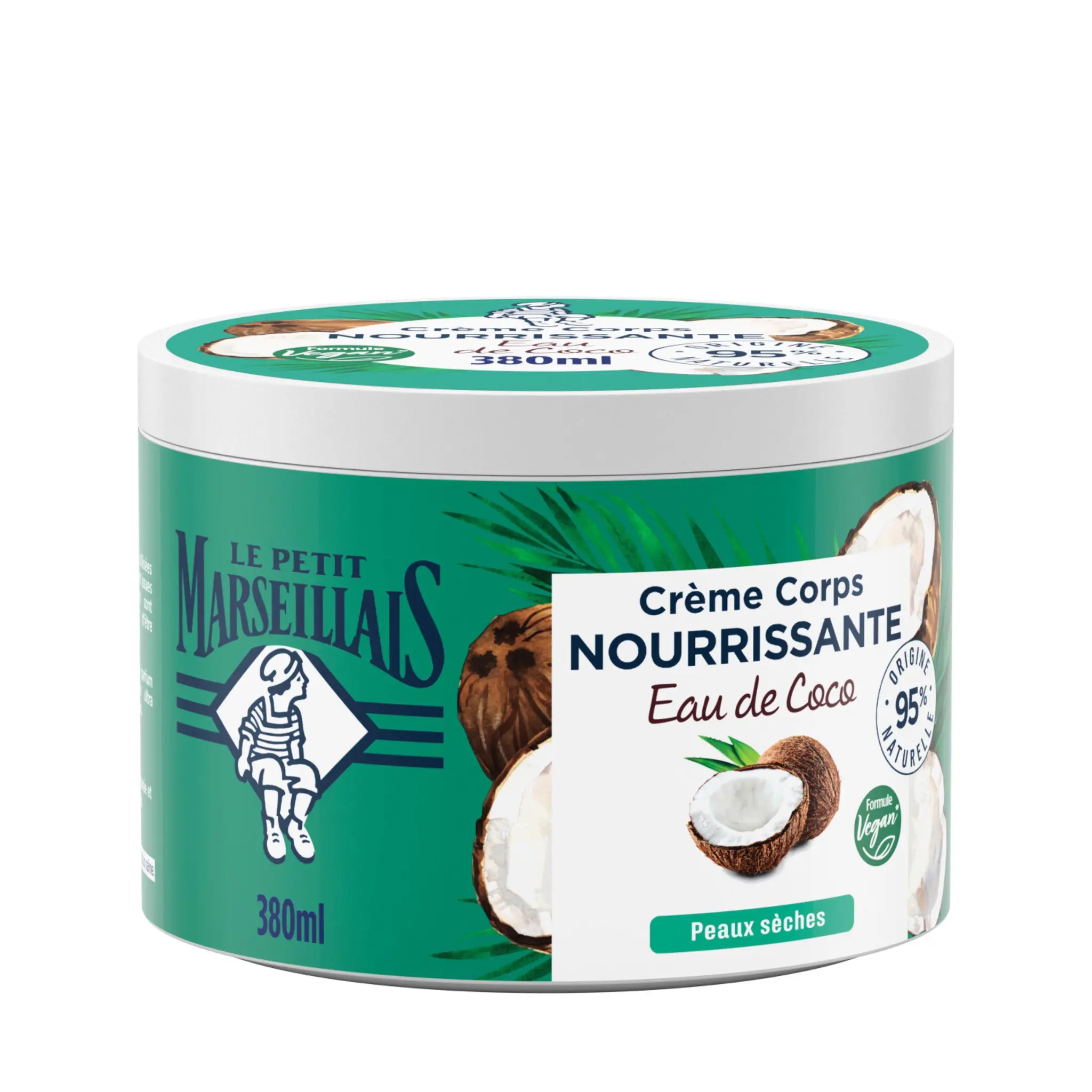 LE PETIT MARSEILLAIS Crème corps nourrissante eau de coco peaux sèches