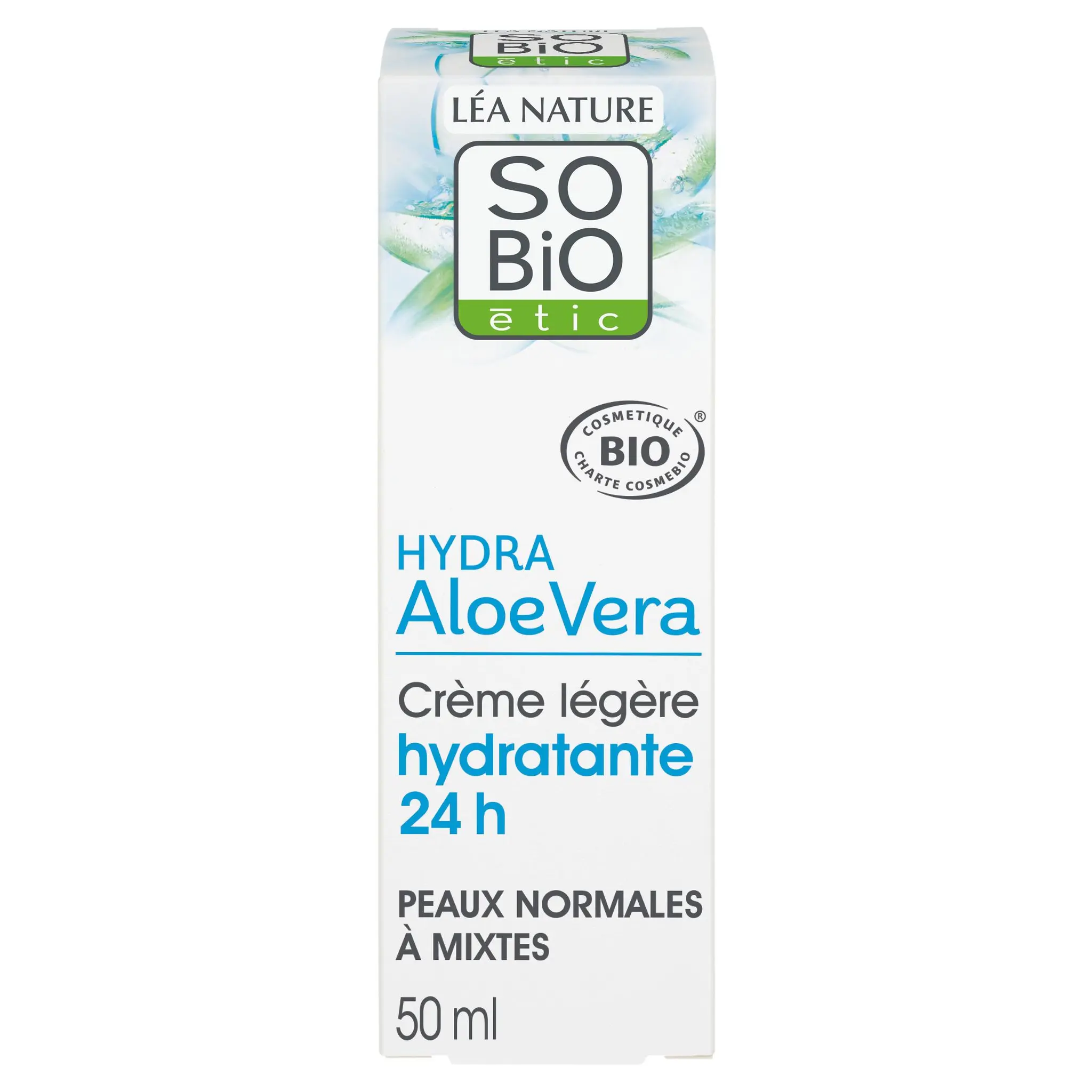 SO BIO ETIC Soin léger hydratant 24h peaux normales à mixtes