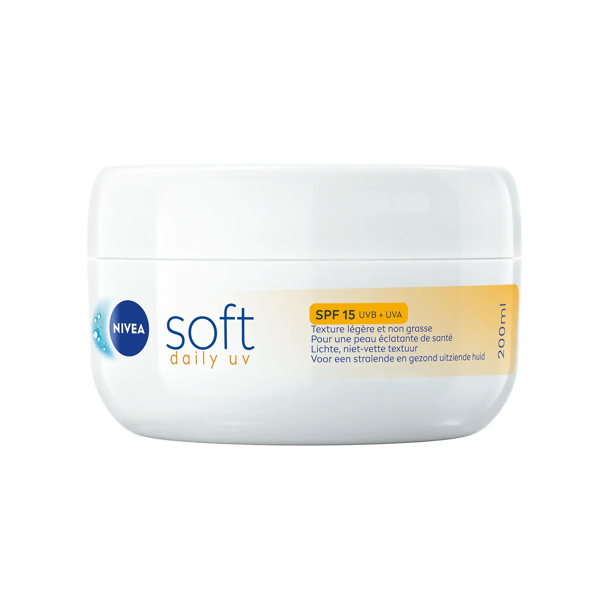 NIVEA Soft Daily UV Crème hydratante visage corps mains UV FPS 15