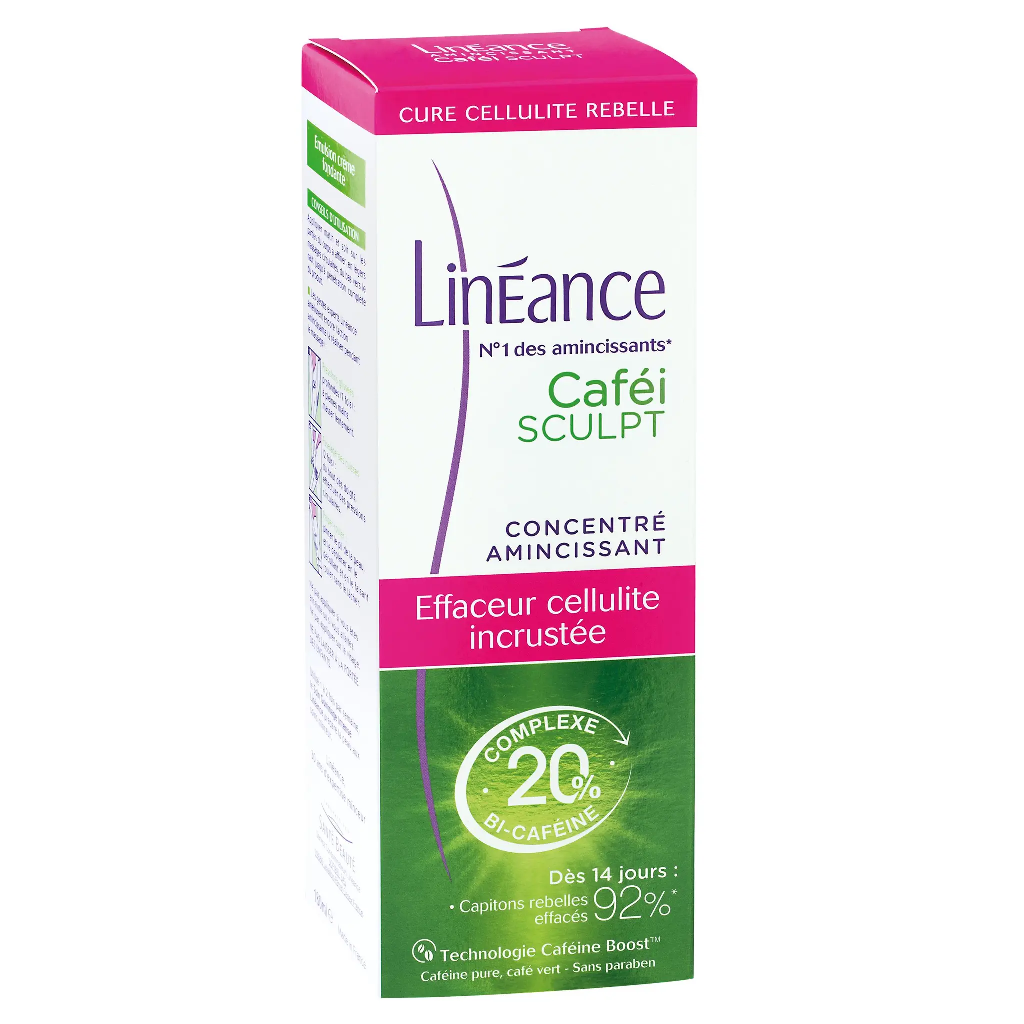 LINEANCE Caféi Sculpt concentré amincissant cellulite incrustée