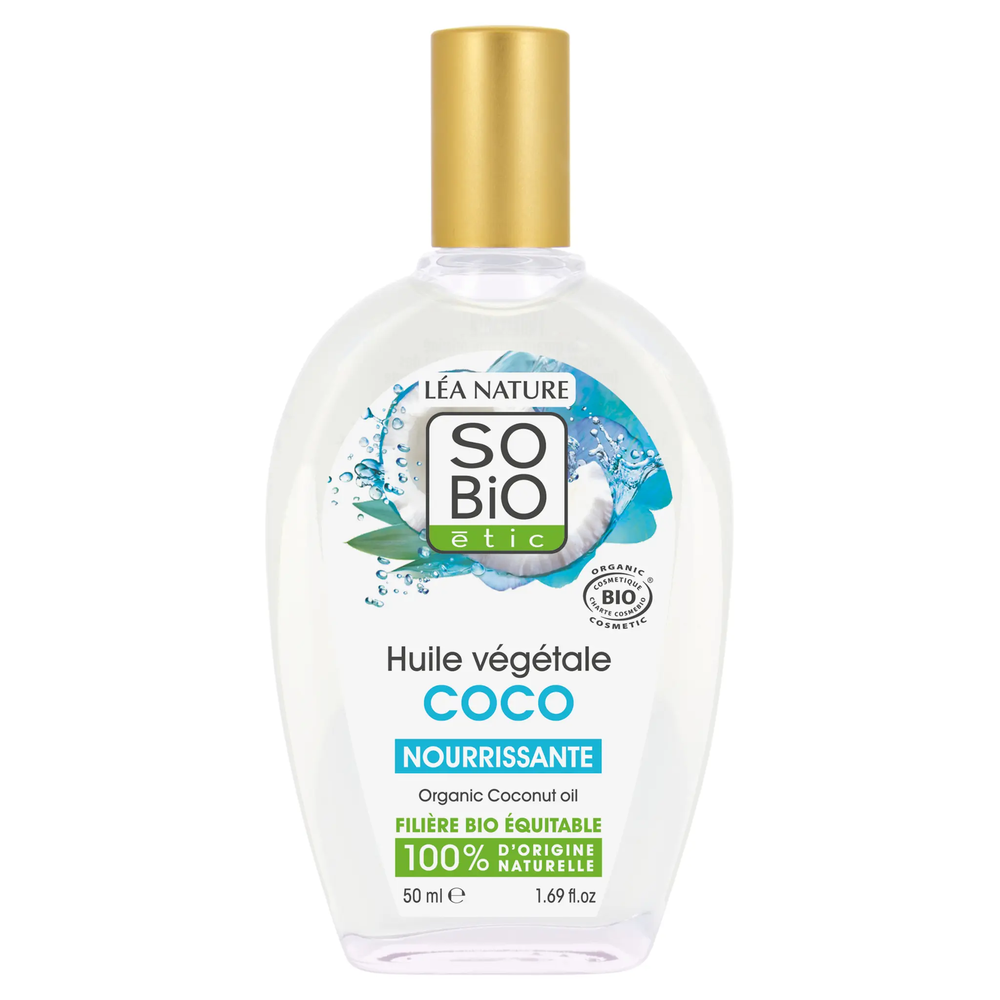 SO BIO ETIC Huile végétale de coco bio 100% naturelle