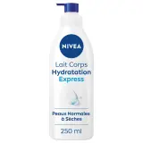 NIVEA Lait corps hydratation express pour peaux normales à sèches