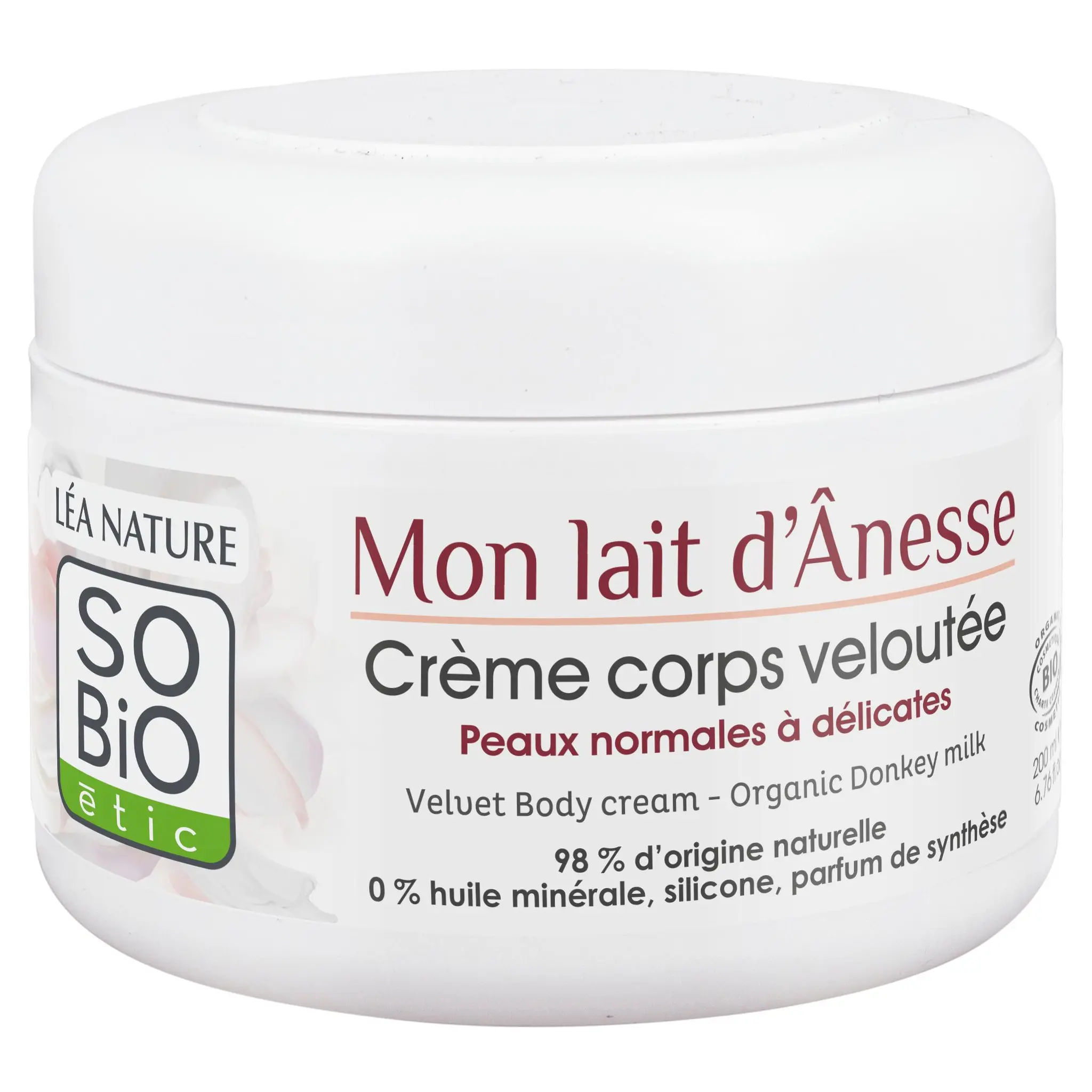 SO BIO ETIC Crème veloutée nourrissante bio pour le corps