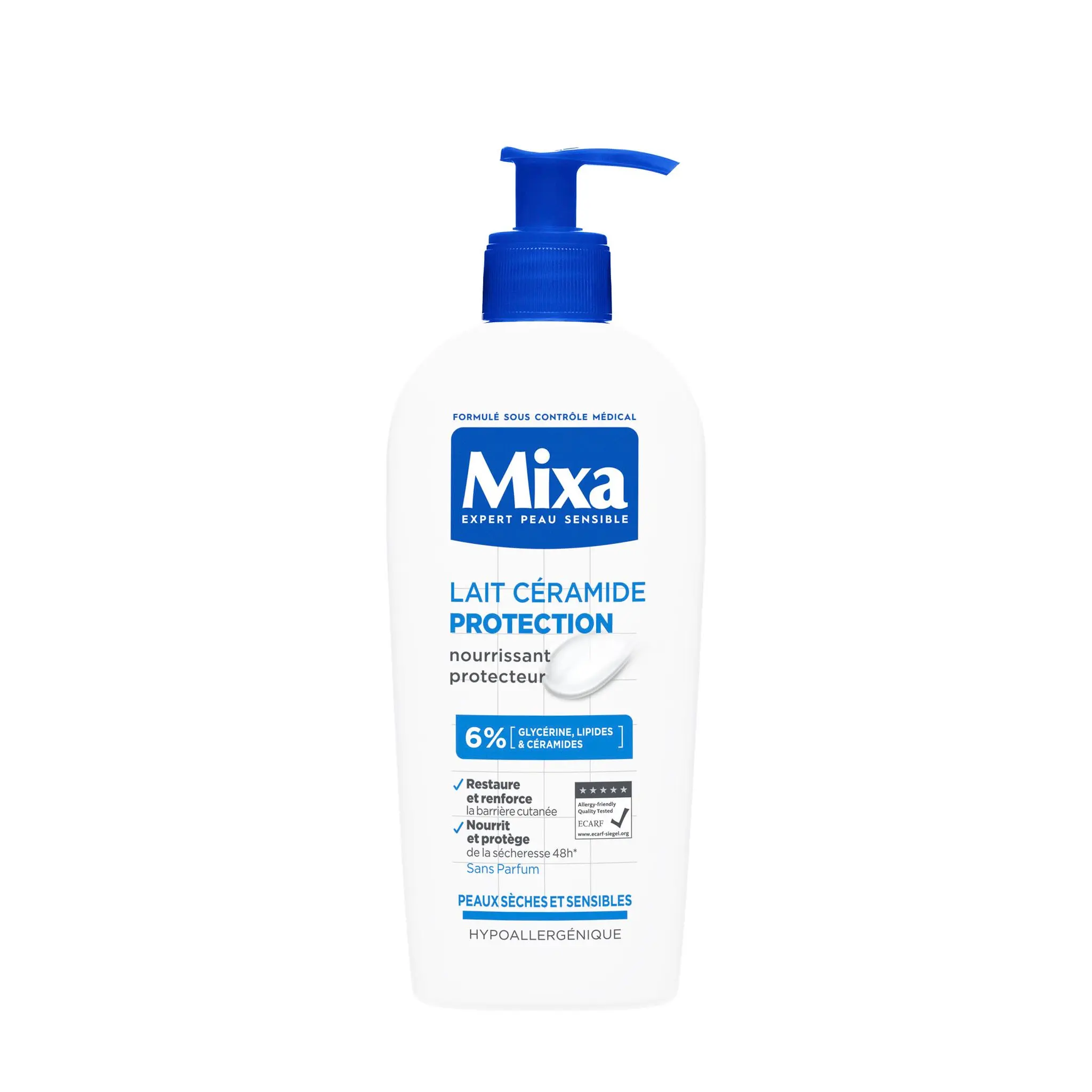 MIXA Expert peau sensible lait céramide protection peaux sèches et sensibles
