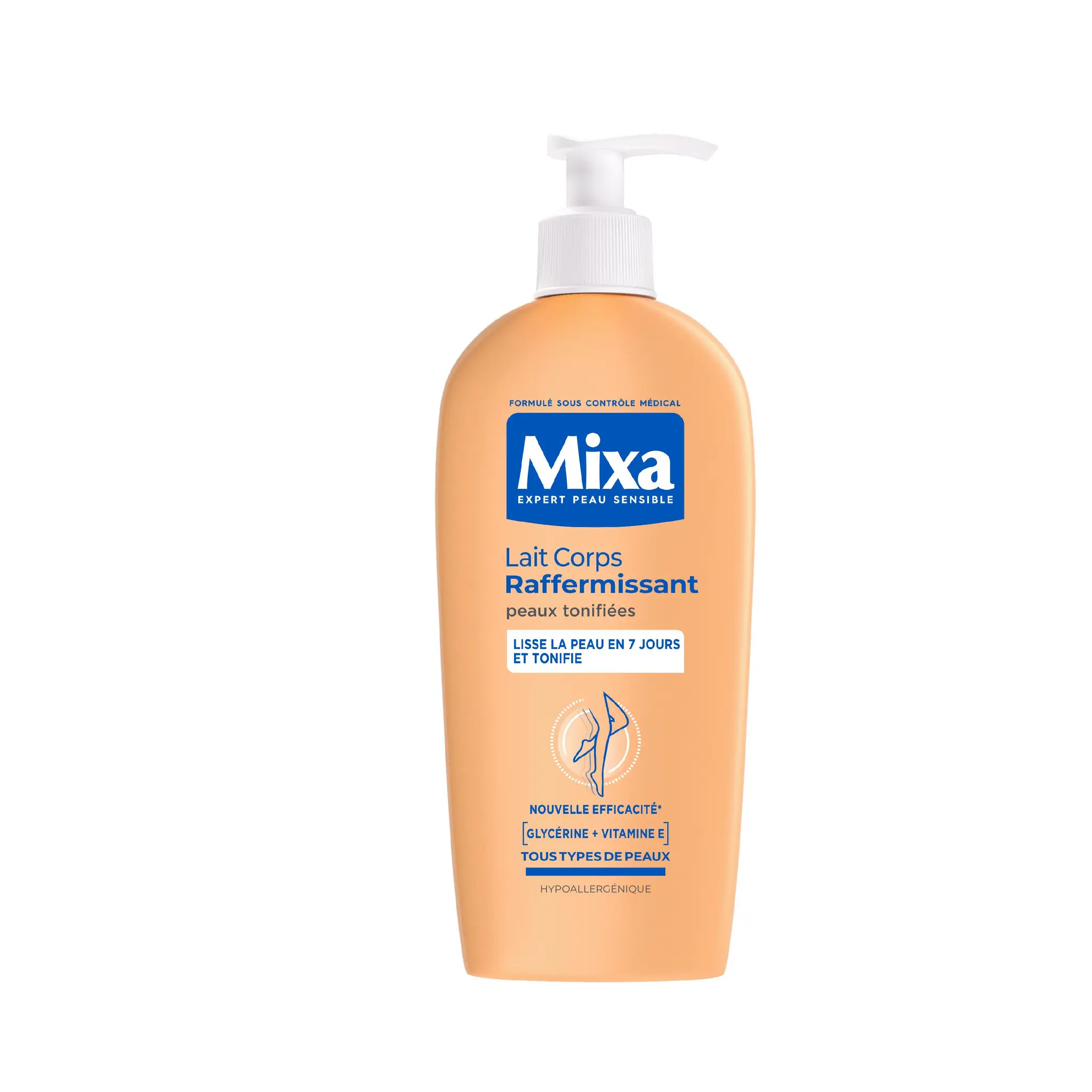 MIXA Lait corps raffermissant peaux tonifiées glycérine et vitamine E tous types de peaux