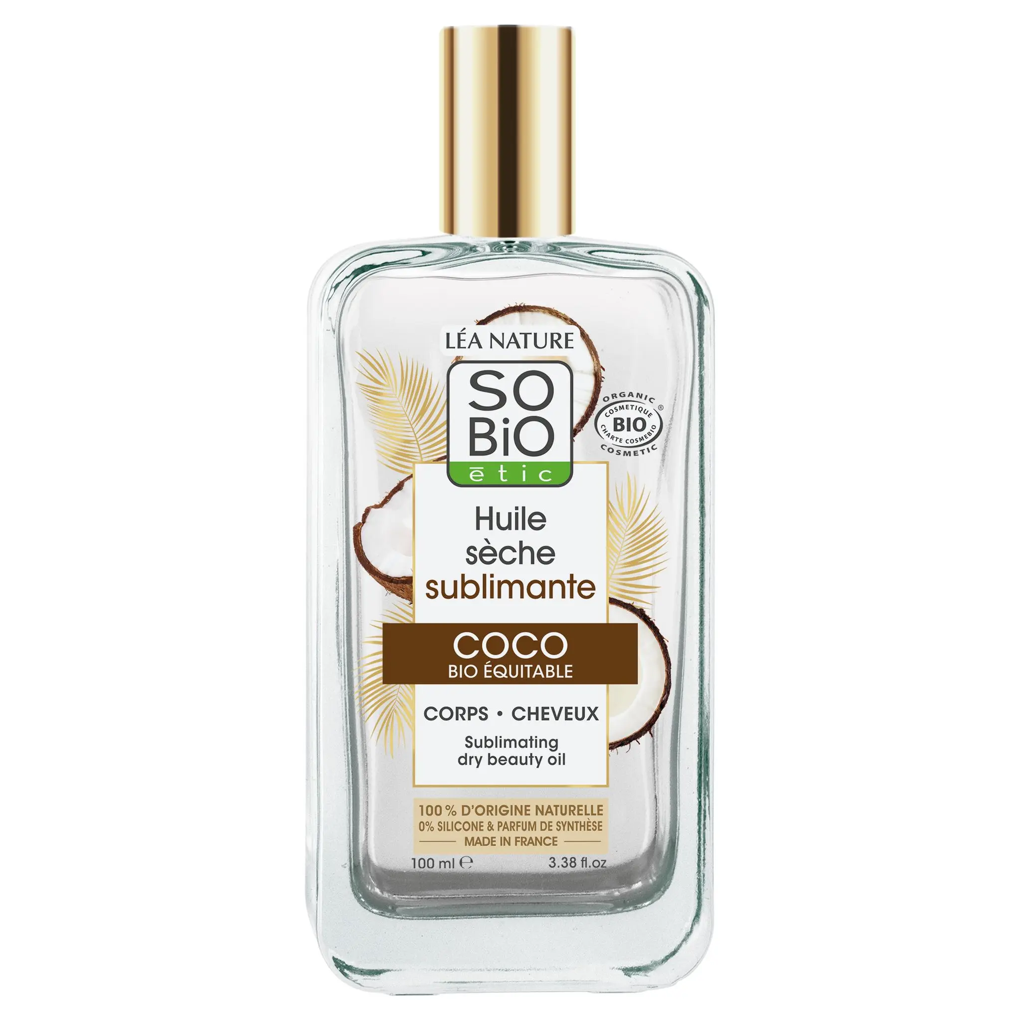 SO BIO ETIC Huile sèche sublimante bio coco corps et cheveux