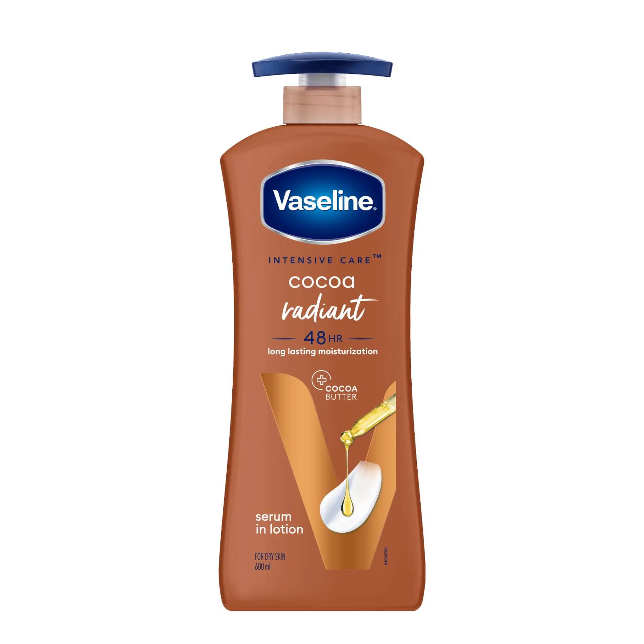 VASELINE Cocoa Radiant Lotion pour le corps au beurre de cacao peaux sèches
