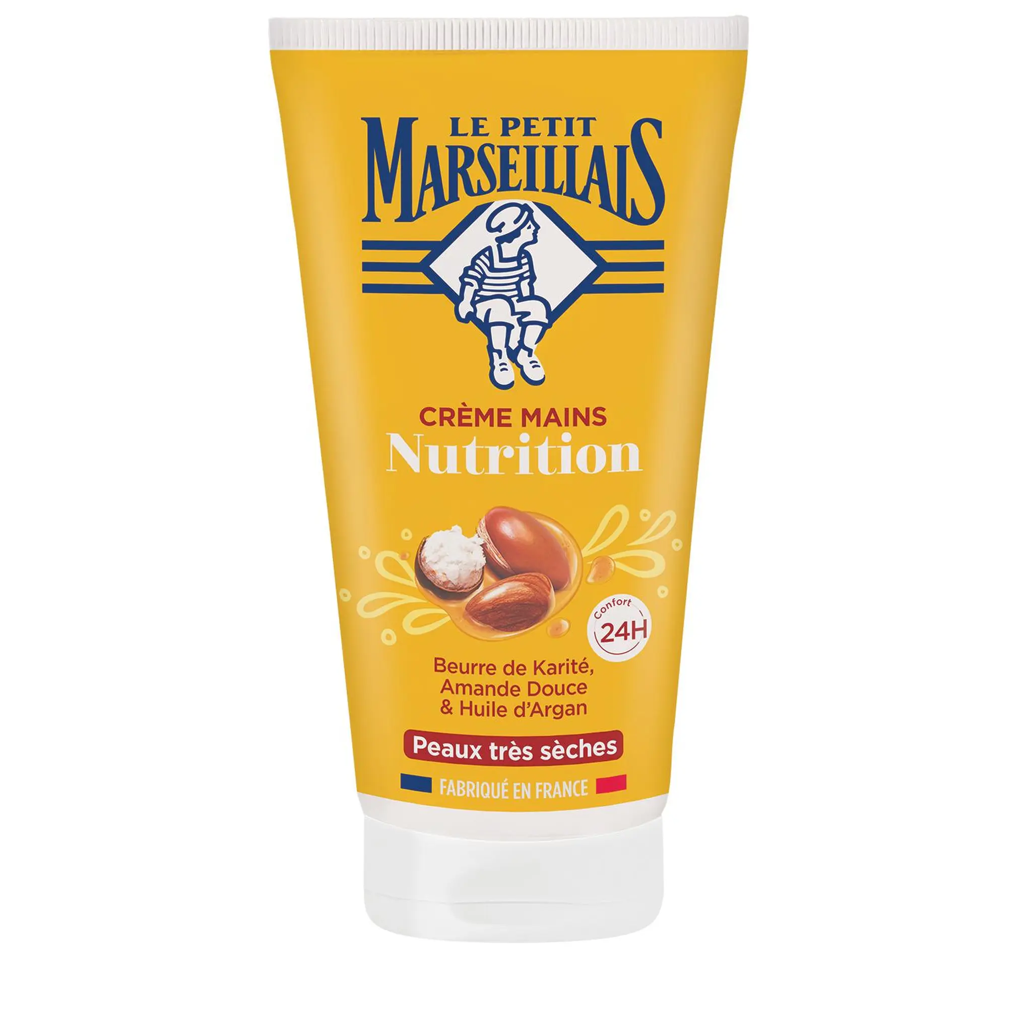 LE PETIT MARSEILLAIS Crème mains nutrition karité amande douce et argan peaux très sèches
