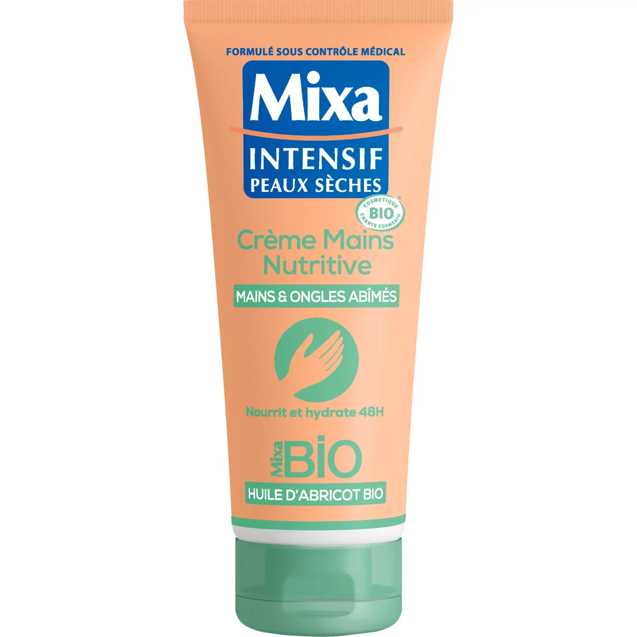 MIXA BIO Intensif Crème mains nutritive huile d'abricot mains & ongles abîmés peaux sèches