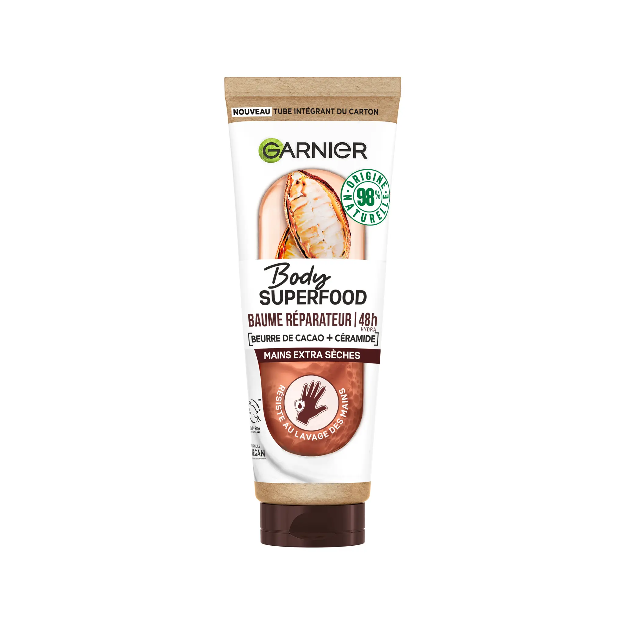 GARNIER Body baume mains réparateur cacao et céramide