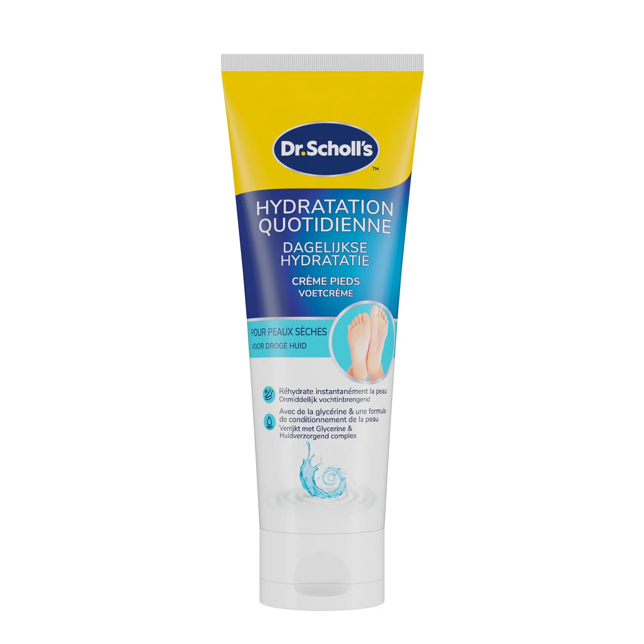SCHOLL Crème pieds hydratation quotidienne peaux sèches