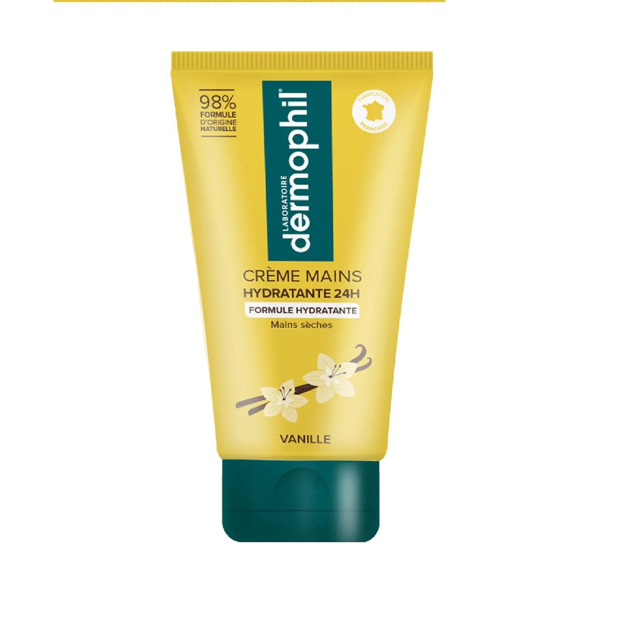 DERMOPHIL Crème mains hydratante 24H vanille mains sèches