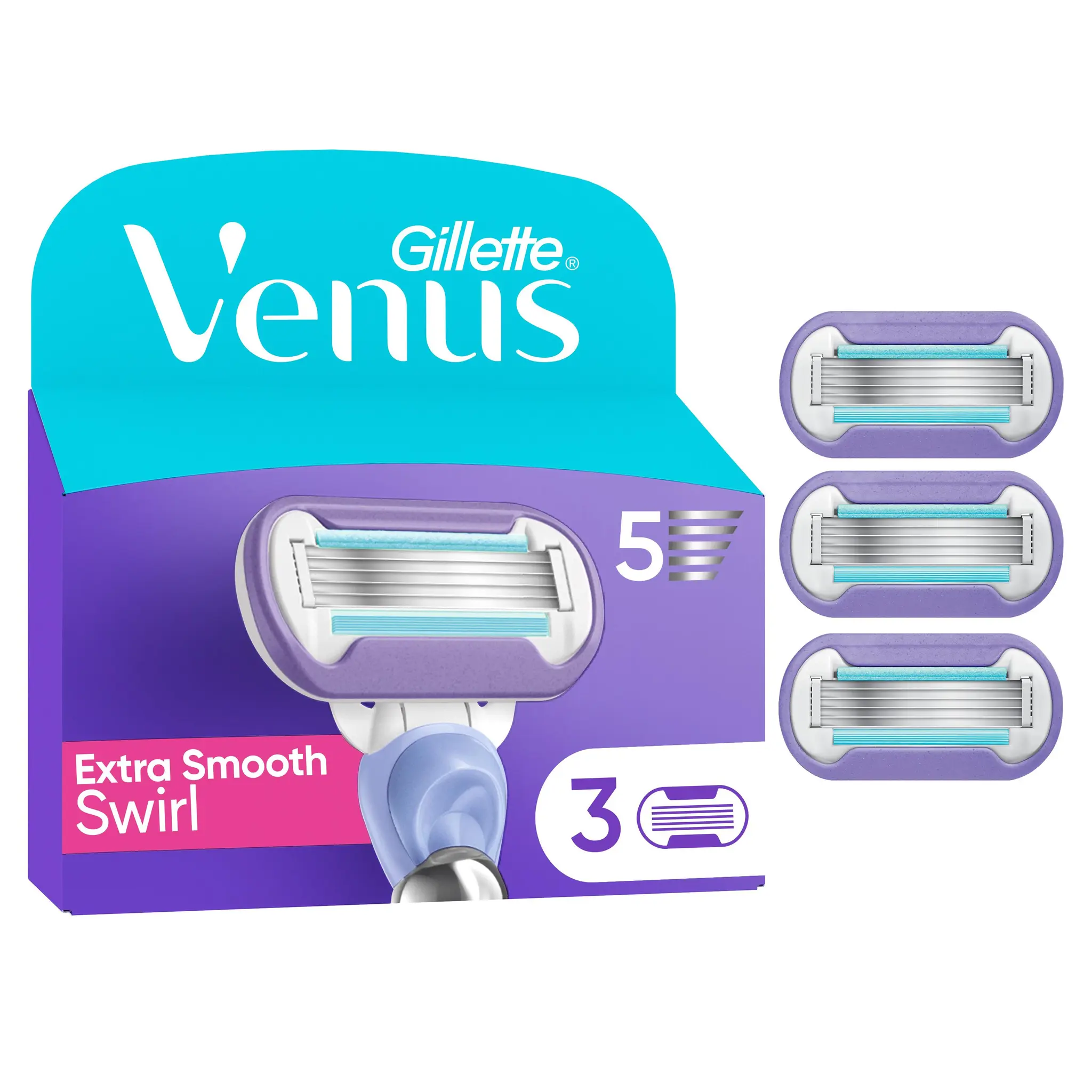 GILLETTE Venus lames swirl extra smooth