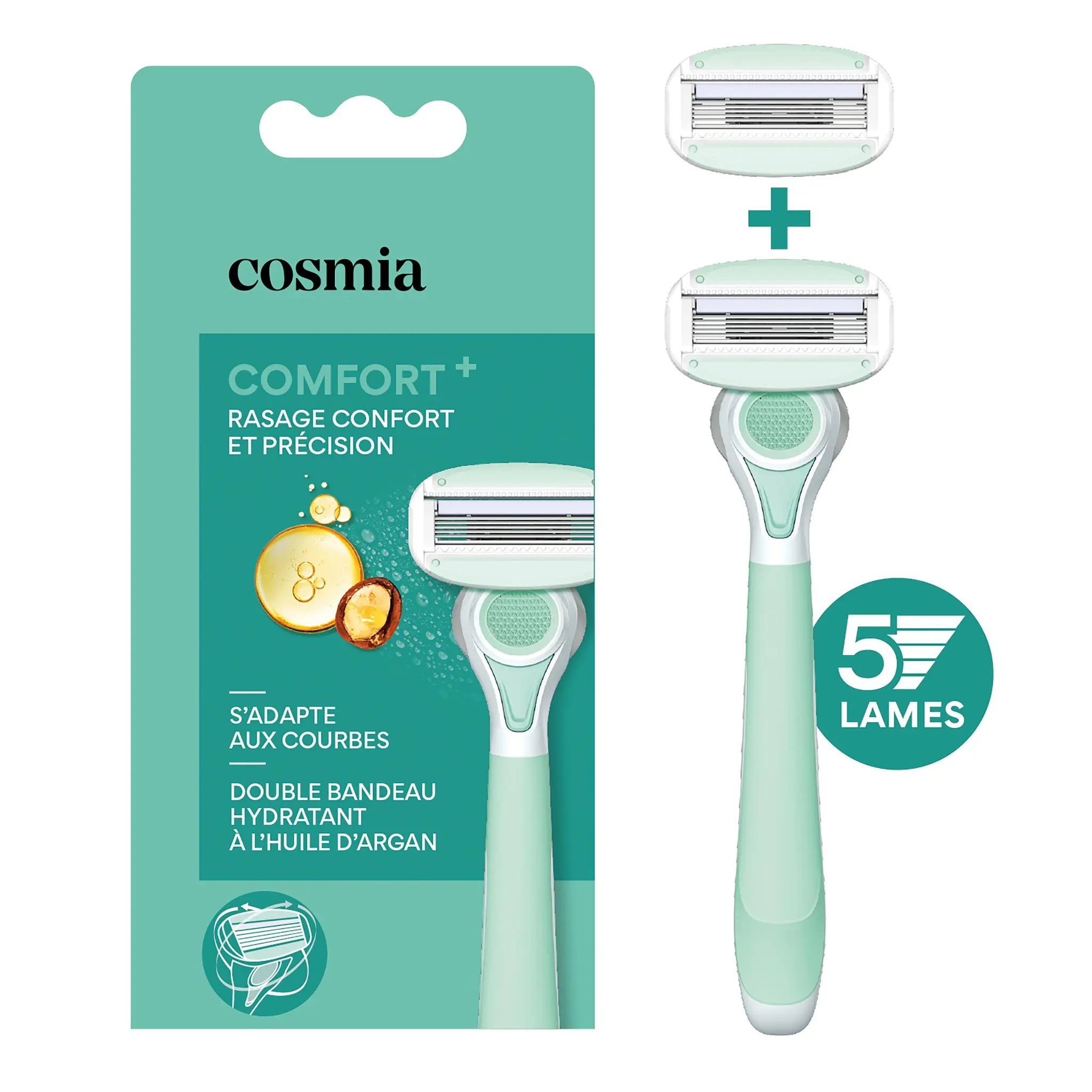 COSMIA Rasoir 5 lames comfort+