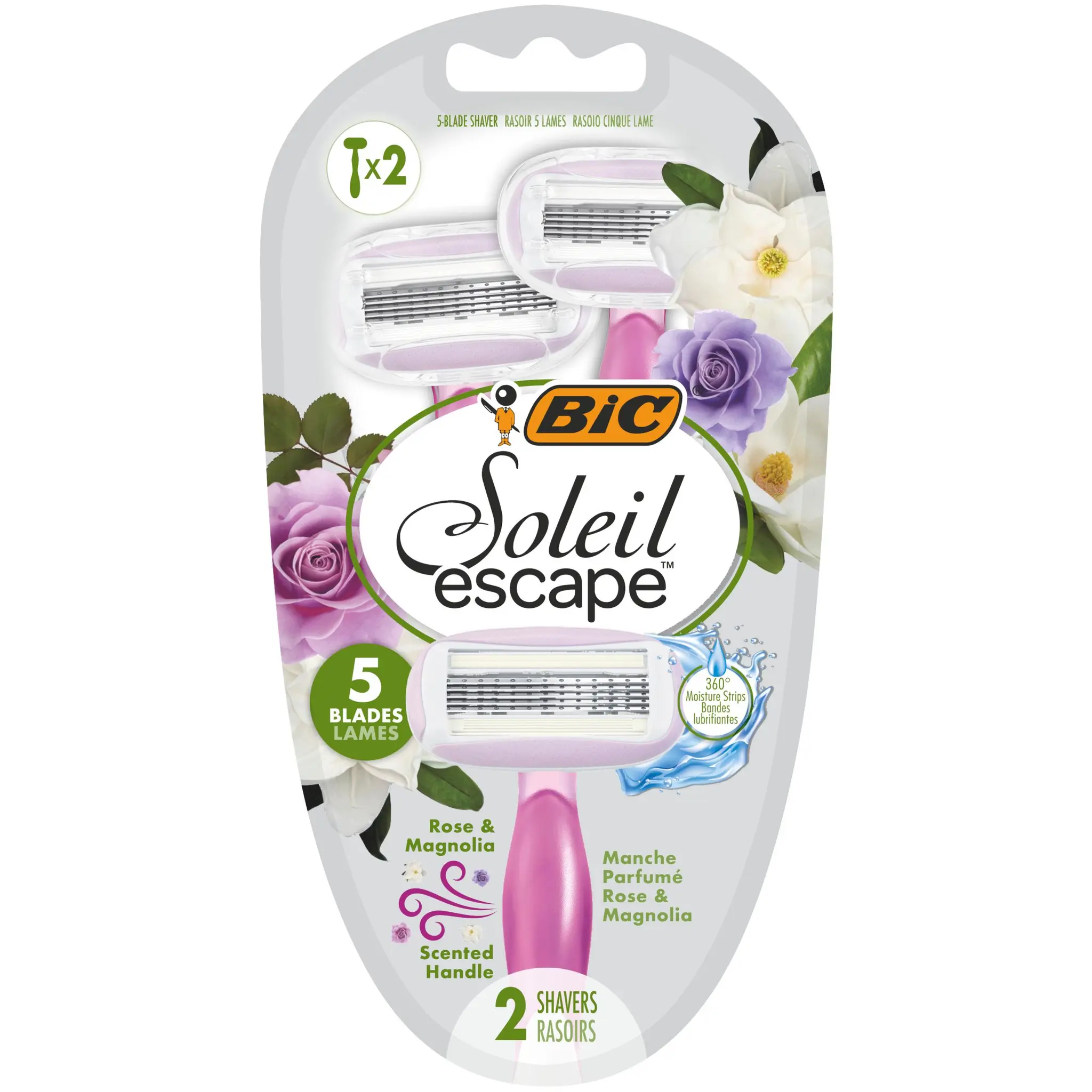 BIC Soleil escape rasoir jetable 5 lames femme