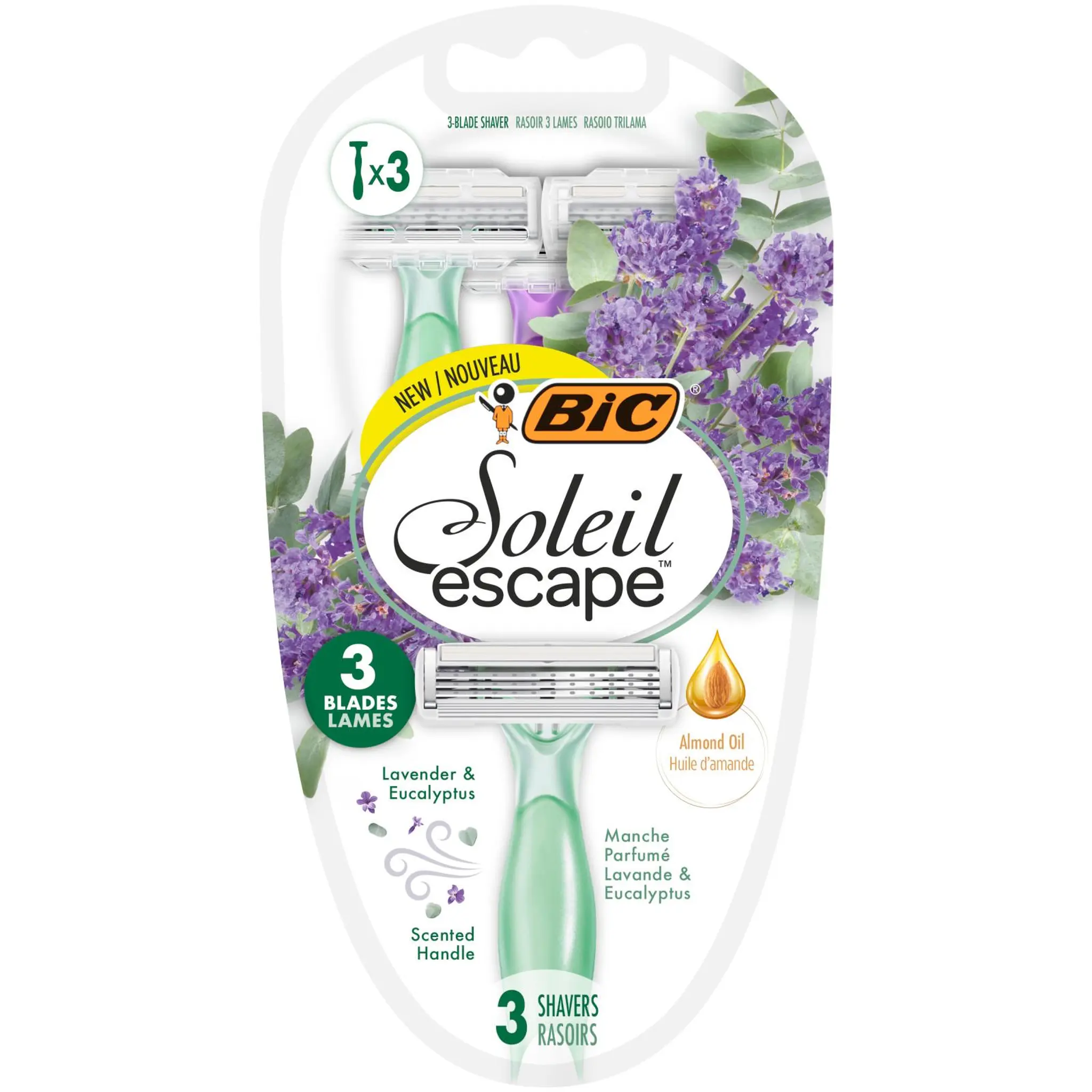 BIC Soleil escape rasoir 3 lames femme