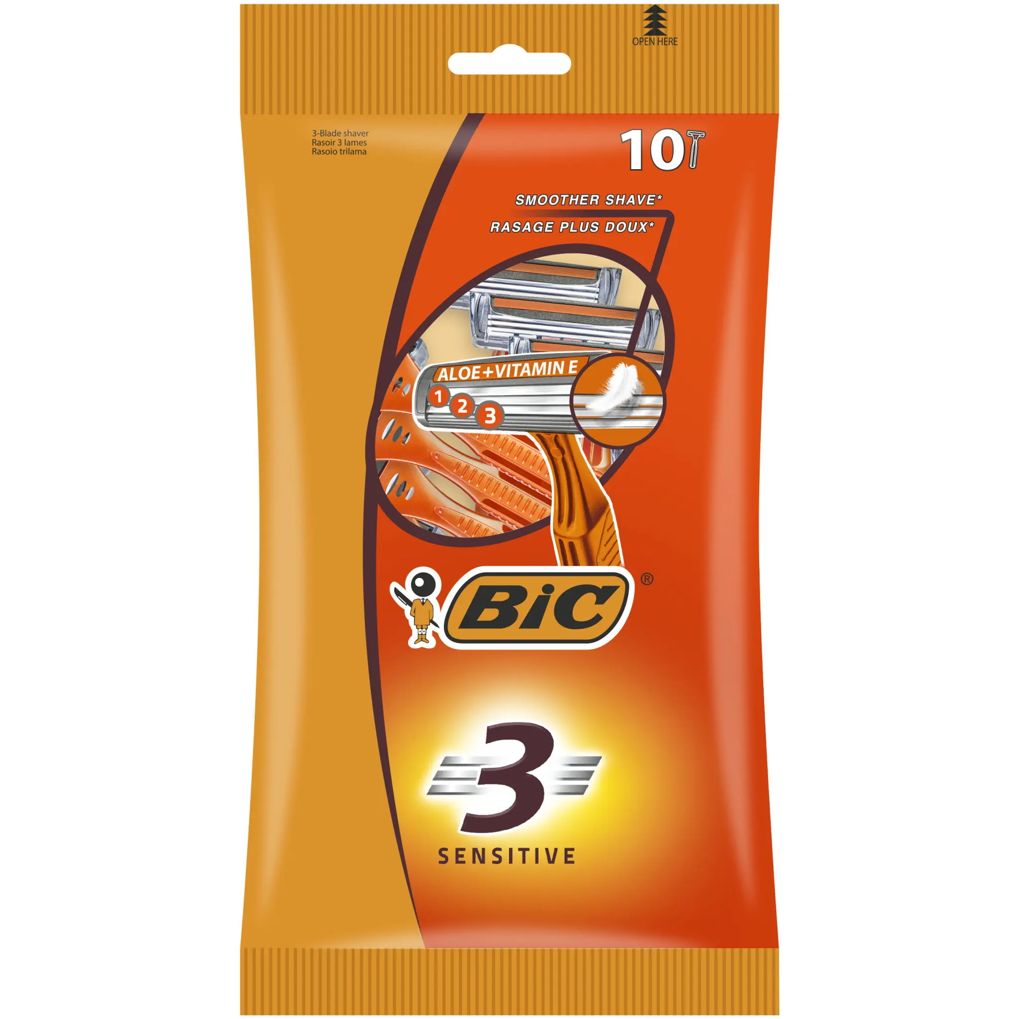 BIC Rasoir jetable homme 3 lames