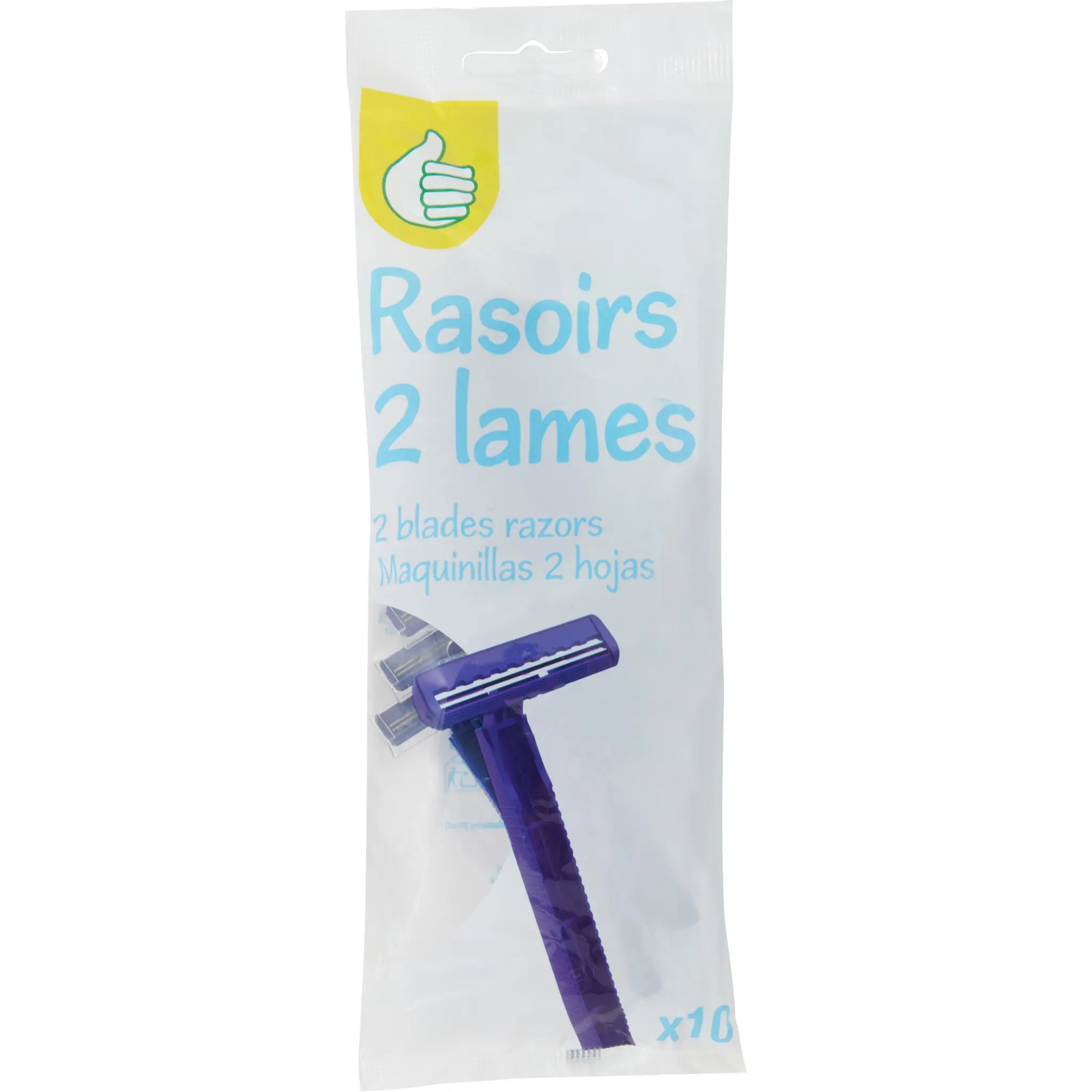 POUCE Rasoir jetable 2 lames