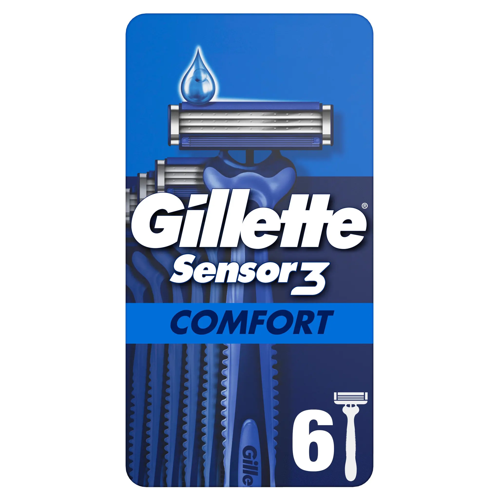 GILLETTE Sensor3 Rasoir jetable comfort