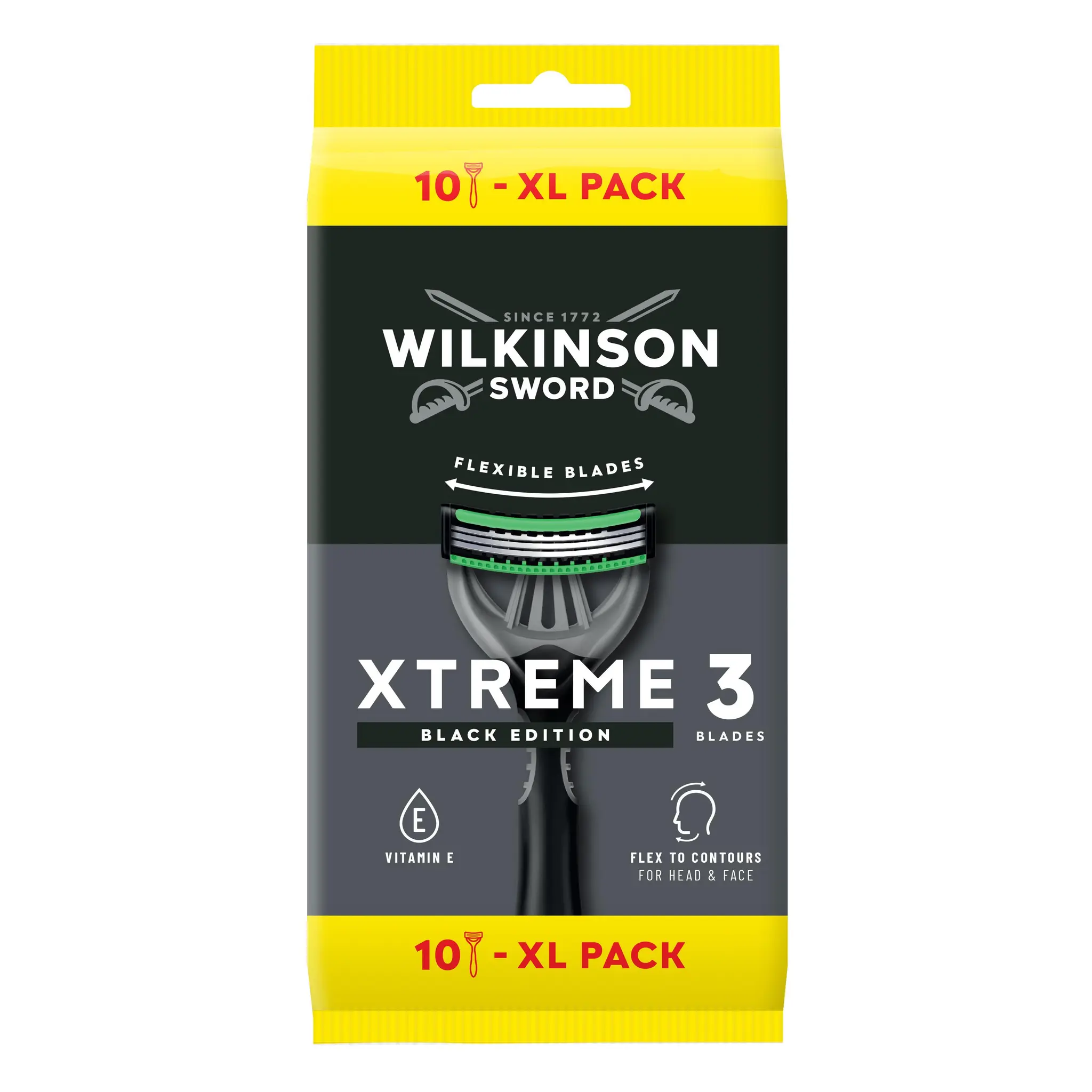WILKINSON Xtreme 3 rasoirs jetables black edition