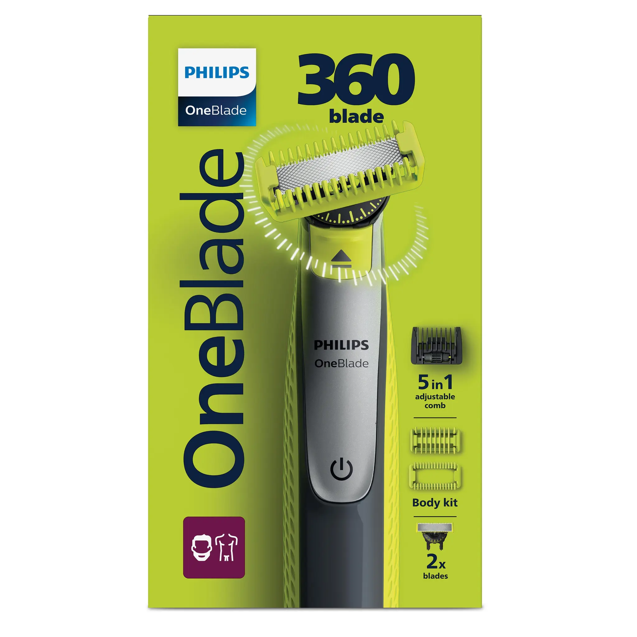 PHILIPS Oneblade 360 rasoir 5 en 1