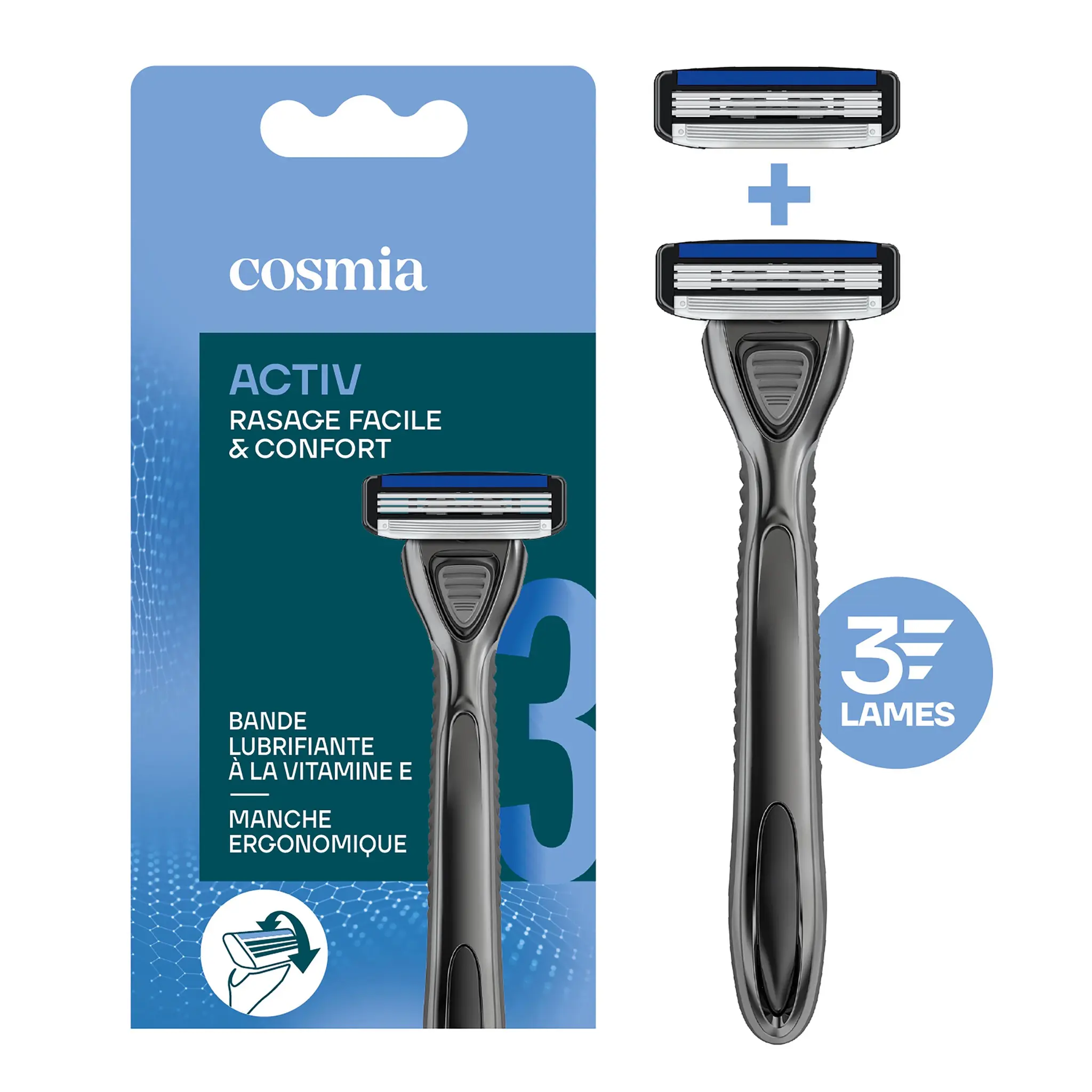 COSMIA MEN Activ3 Rasoir 3 lames