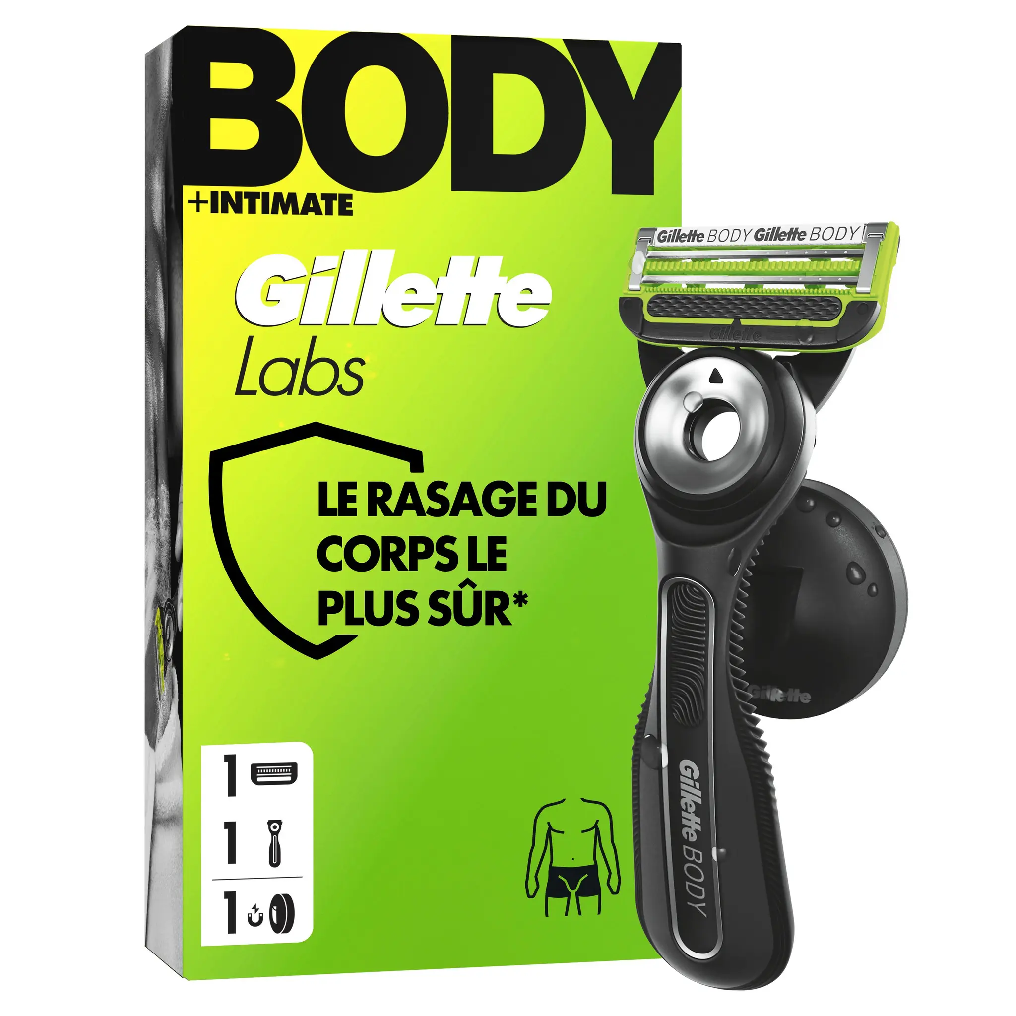GILLETTE Labs Rasoir body + intimate