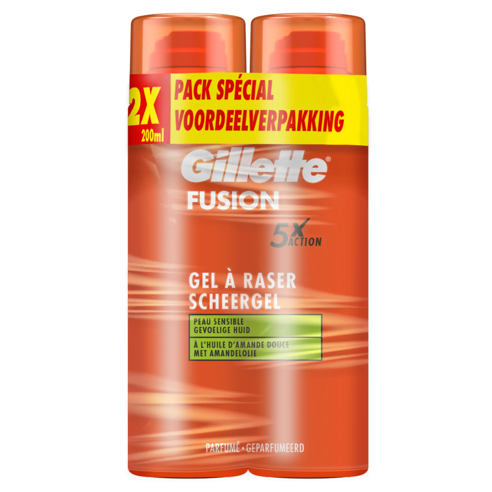 GILLETTE Fusion Gel à raser pour peaux sensibles