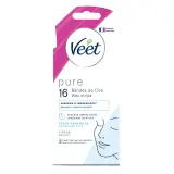 VEET Pure Bandes de cire visage peaux sensibles