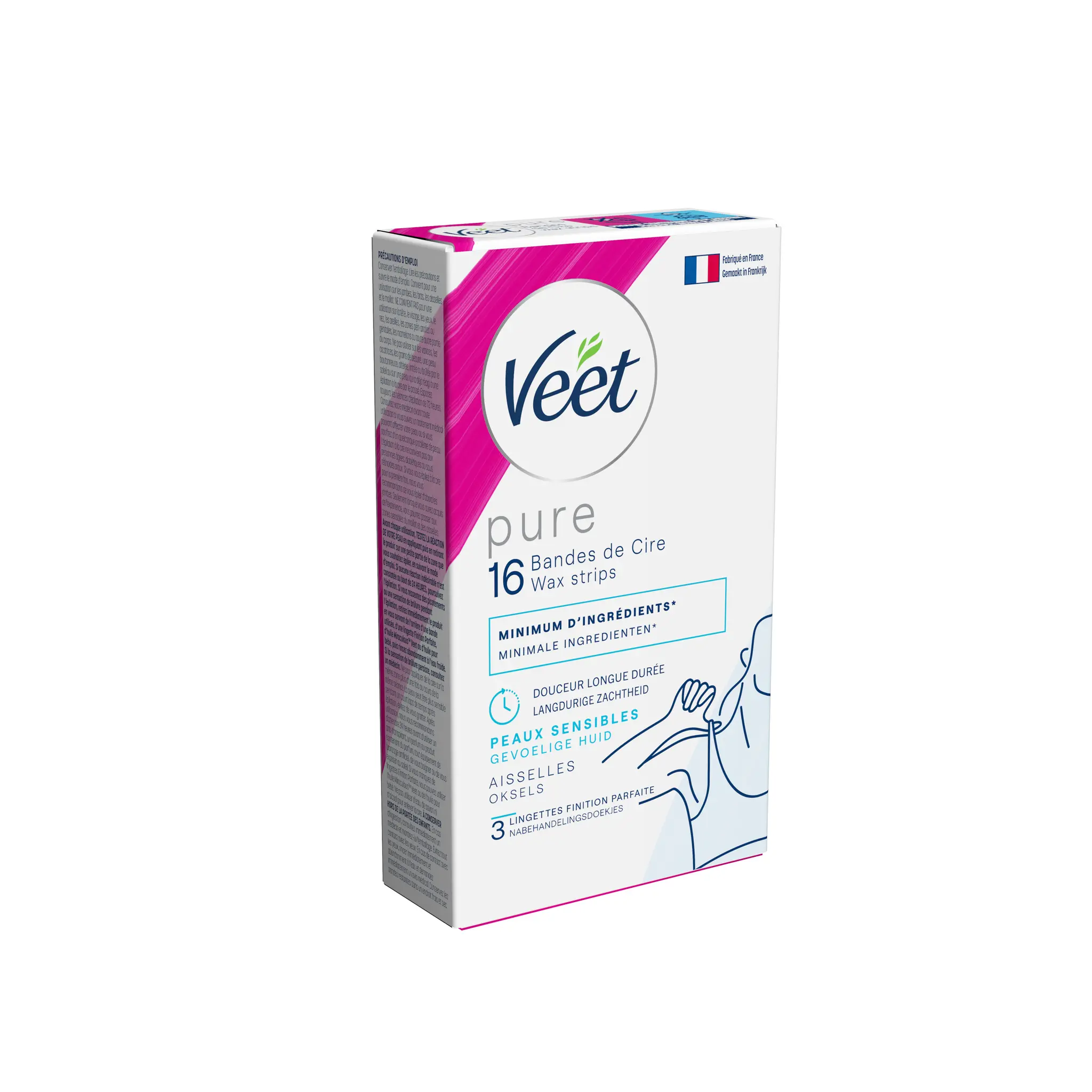 VEET Minima Bandes de cire Easy-Gel pour aisselles