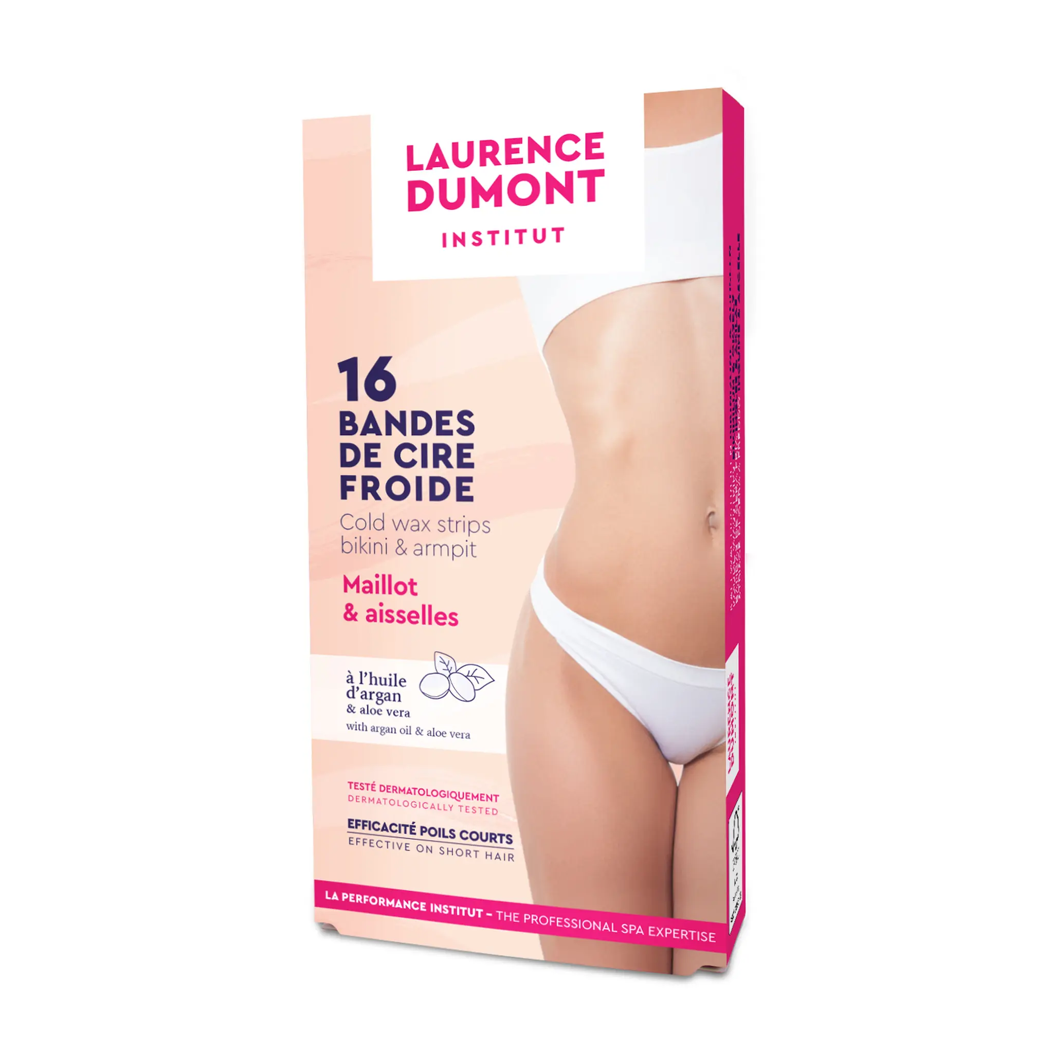 LAURENCE DUMONT Bandes de cire froide aisselles & maillots argan & aloé vera