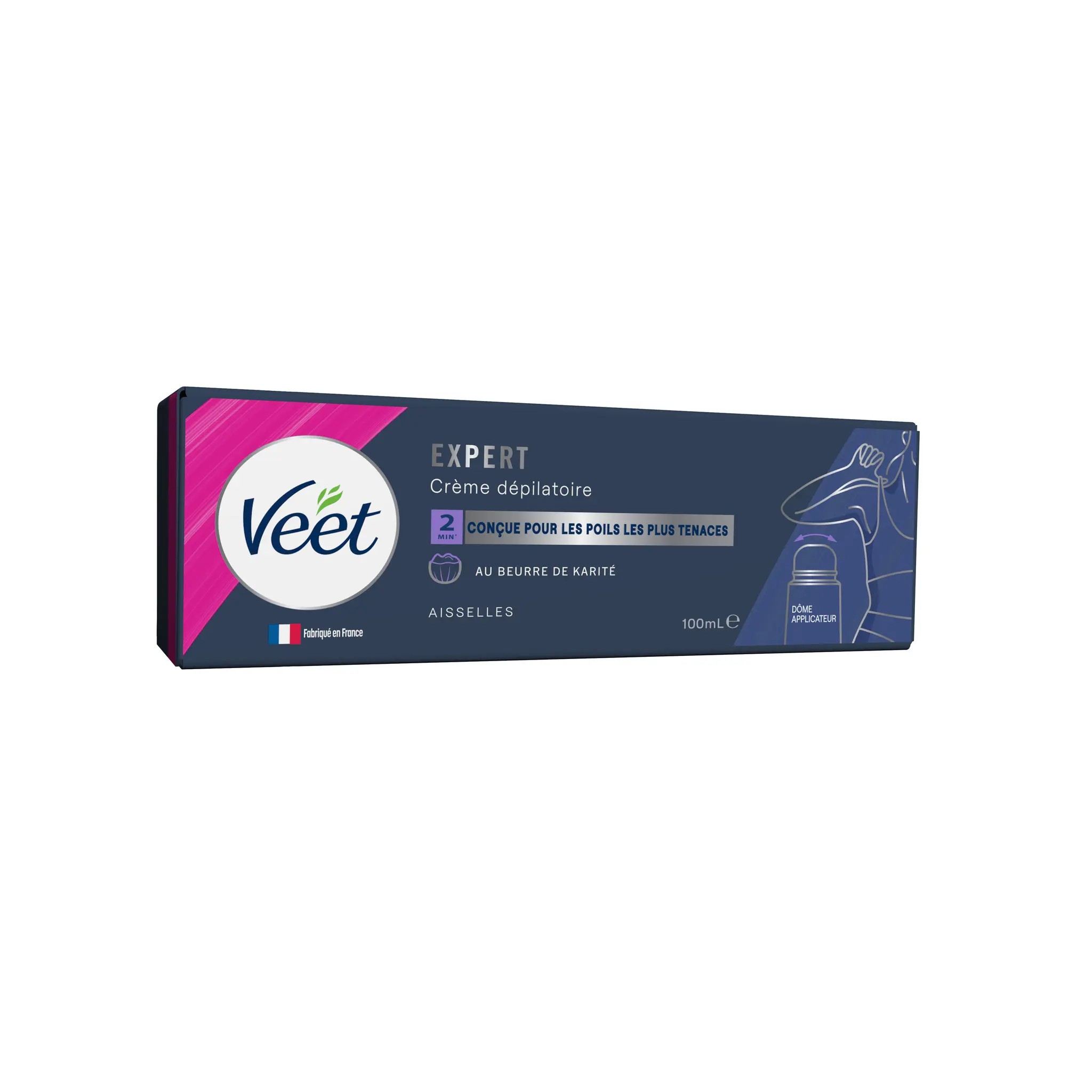 VEET Expert crème dépilatoire au beurre de karité maillot et aisselles