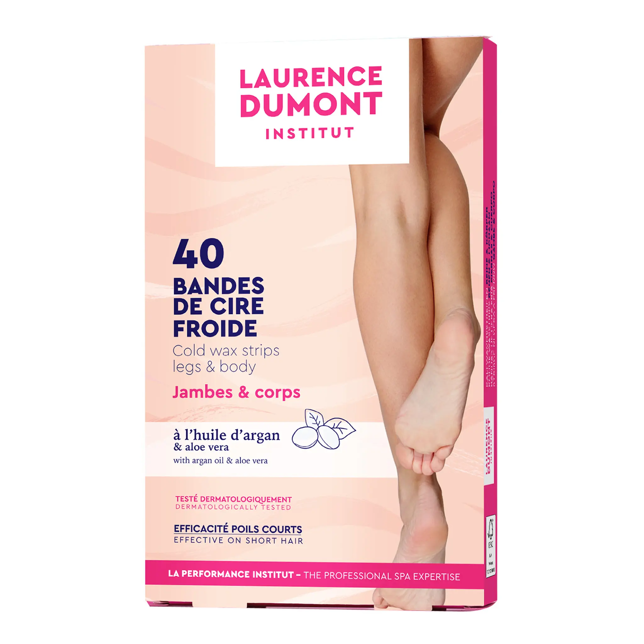 LAURENCE DUMONT Bandes de cire froide jambes & corps argan & aloé vera