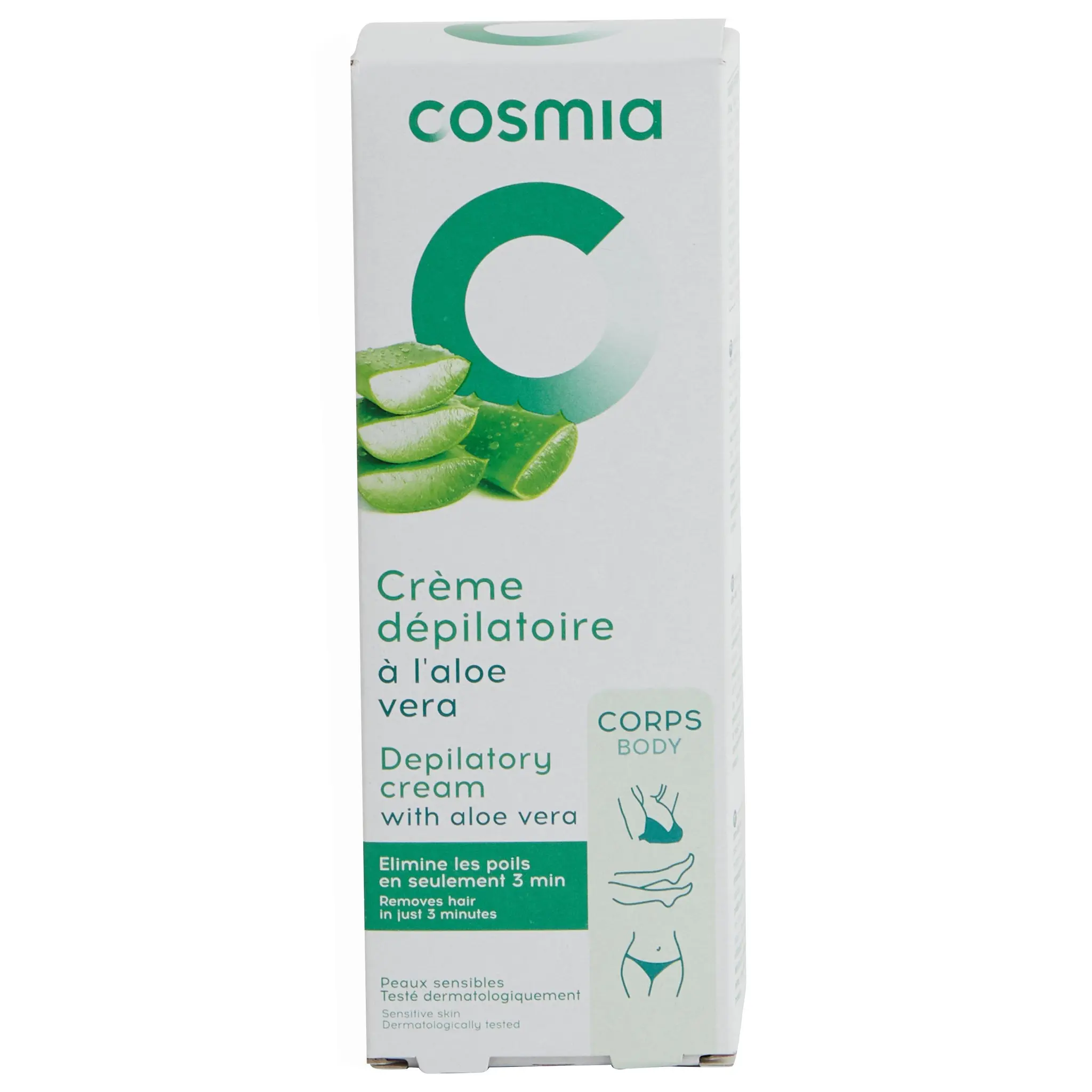 COSMIA Crème dépilatoire peaux sensibles à l'aloe vera