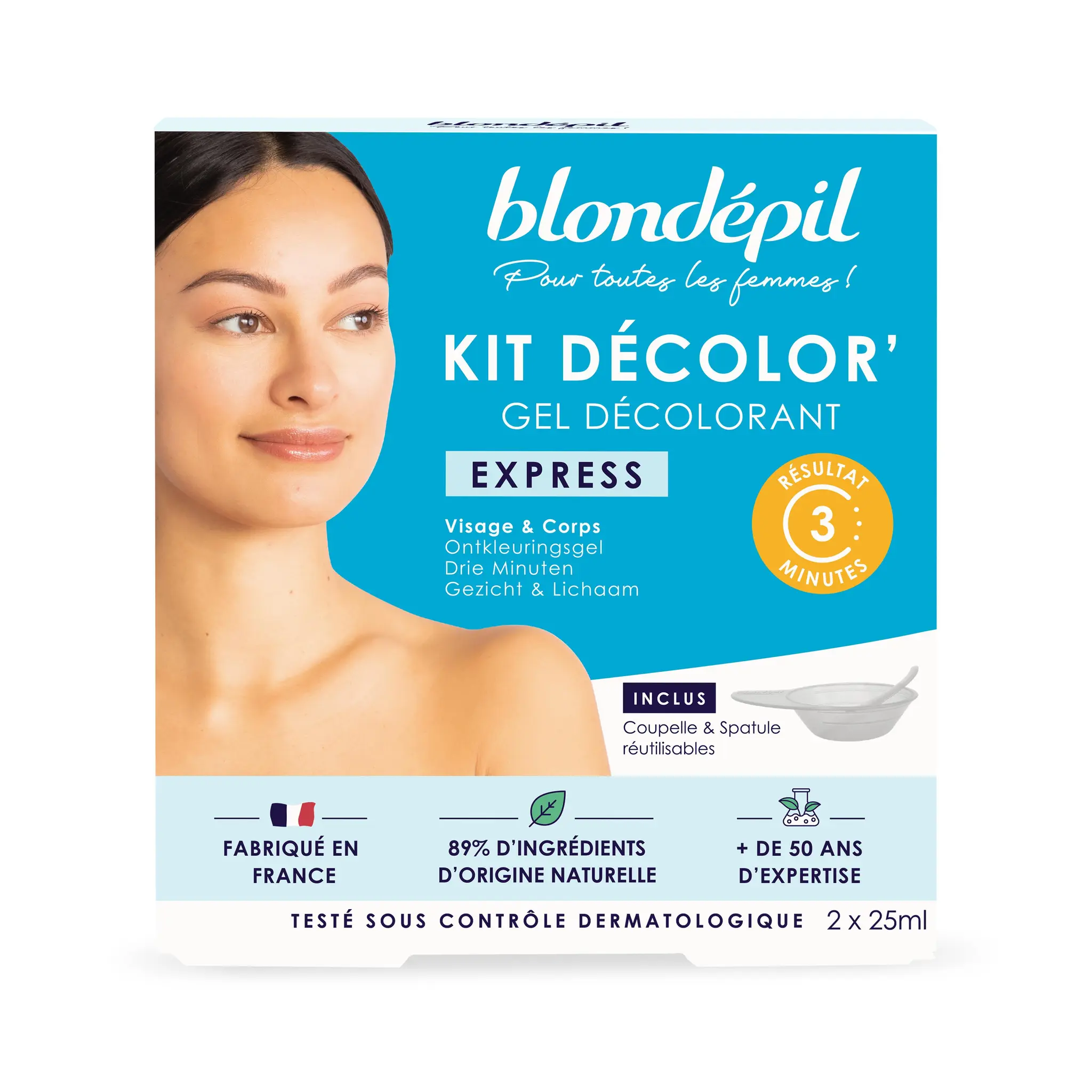BLONDEPIL Decolor Express Gel décolorant visage pour peaux normales