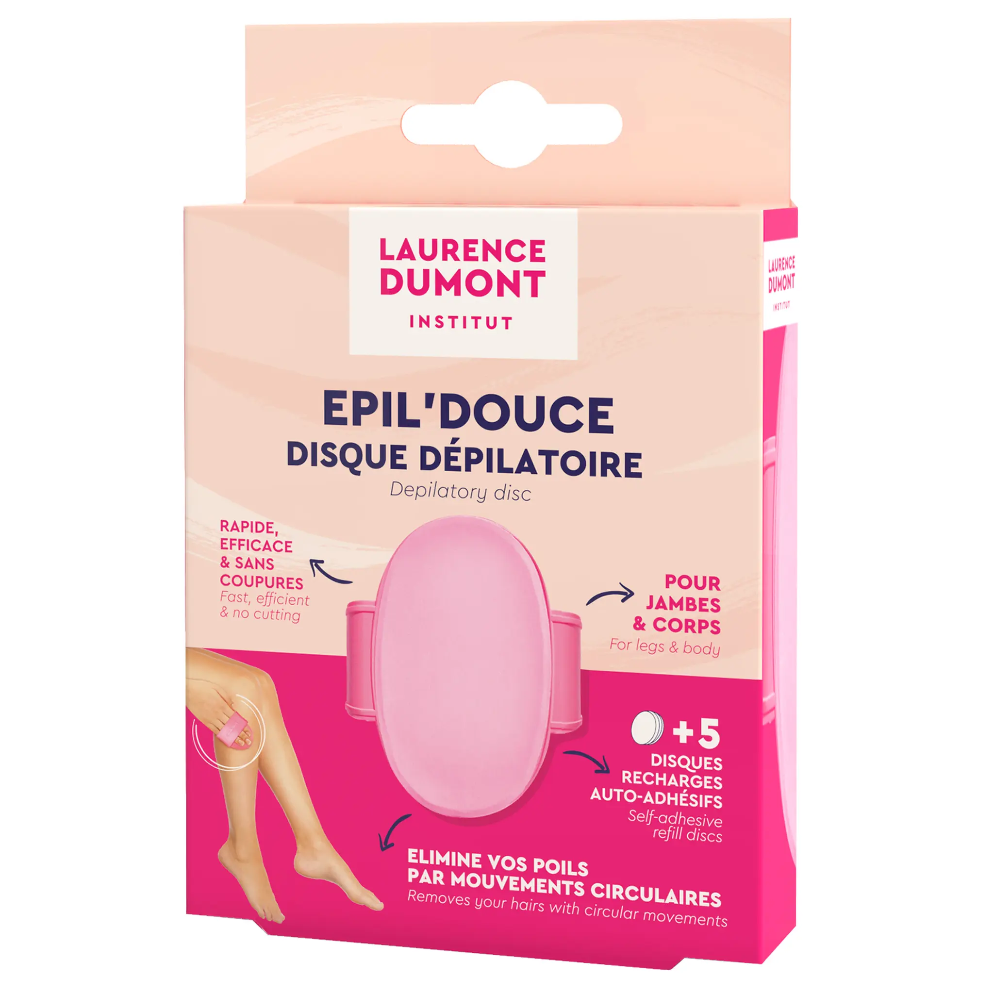 LAURENCE DUMONT Epilateur à disques avec recharges