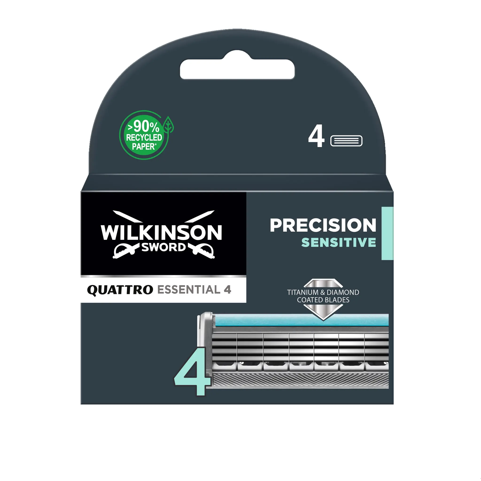WILKINSON Quattro Essential 4 Precision recharges lames de rasoir sensitive