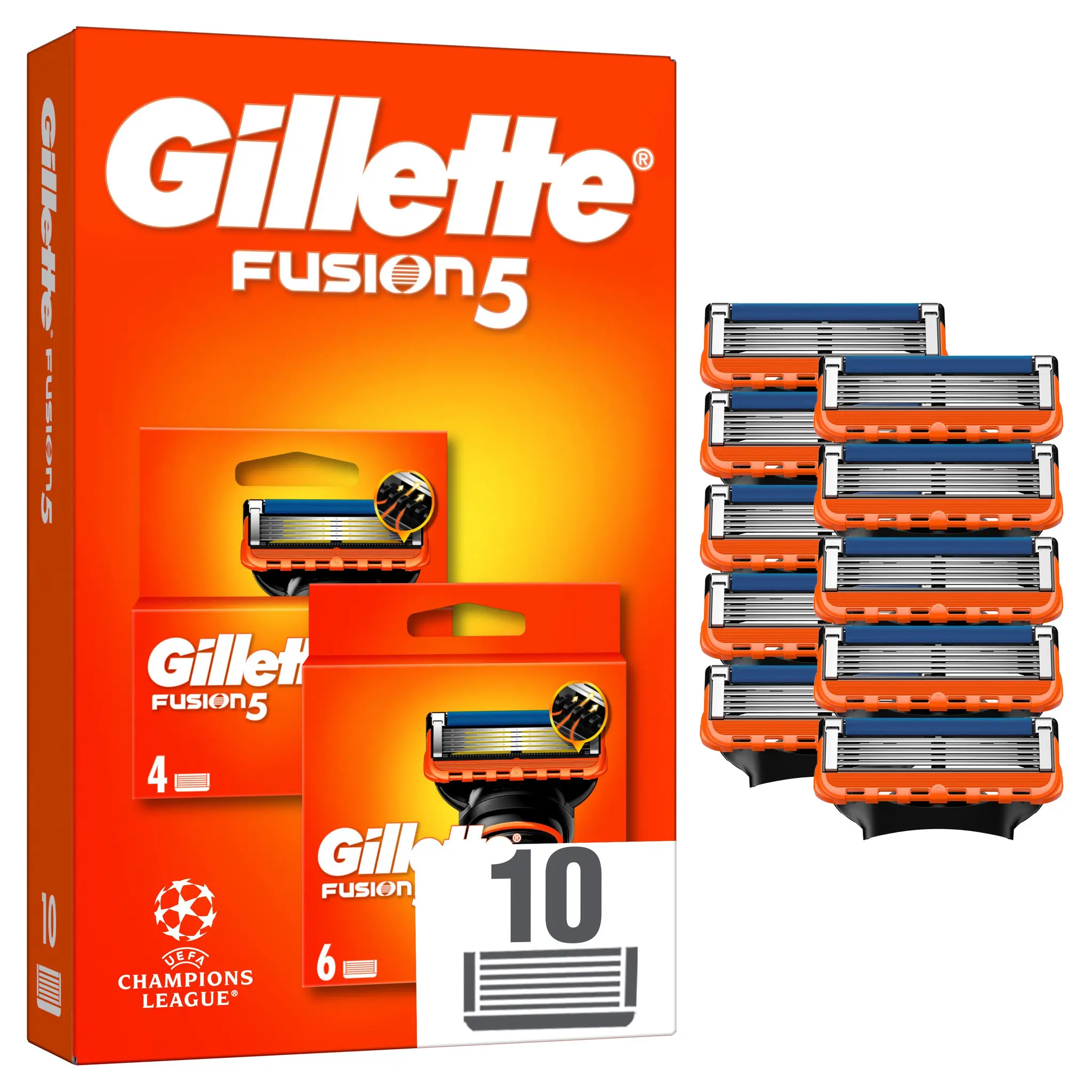 GILLETTE Fusion 5 recharges lames Champions League