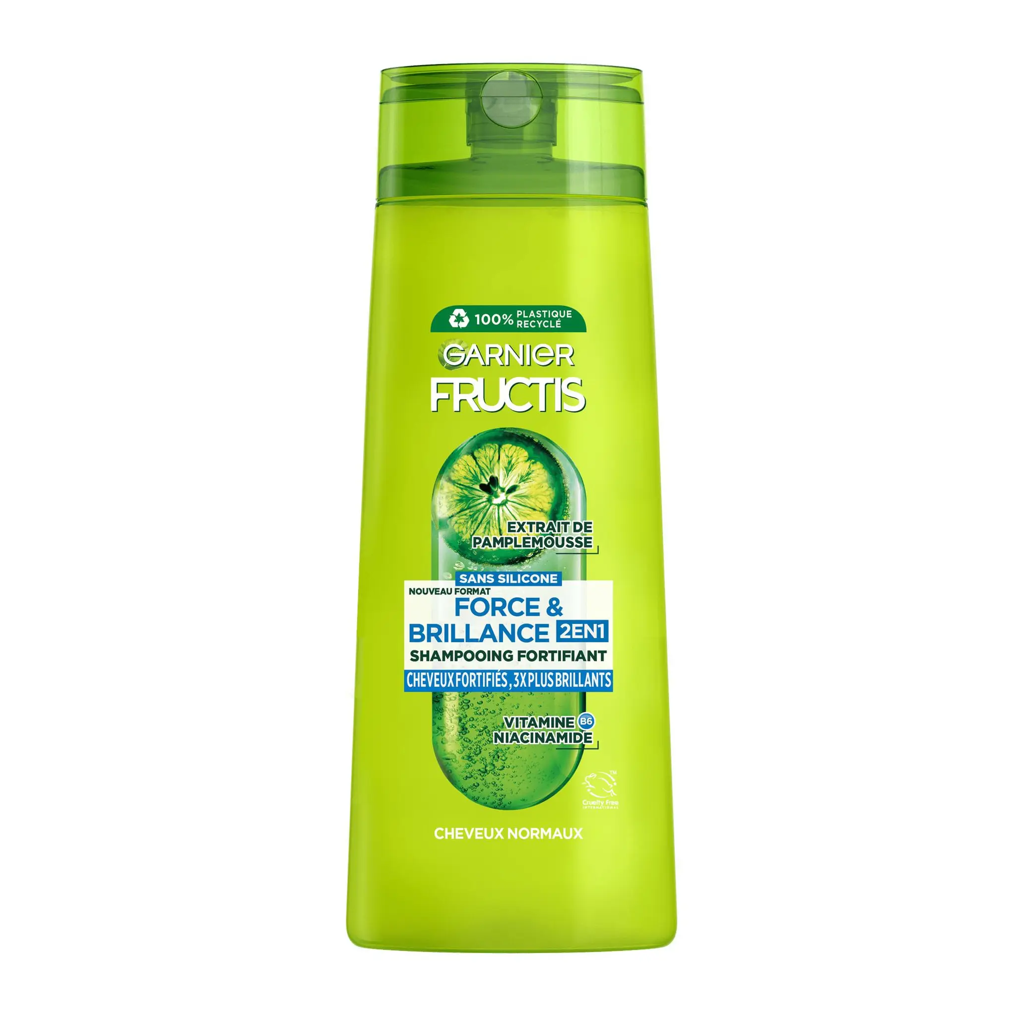 FRUCTIS Shampooing fortifiant 2en1 force et brillance cheveux normaux
