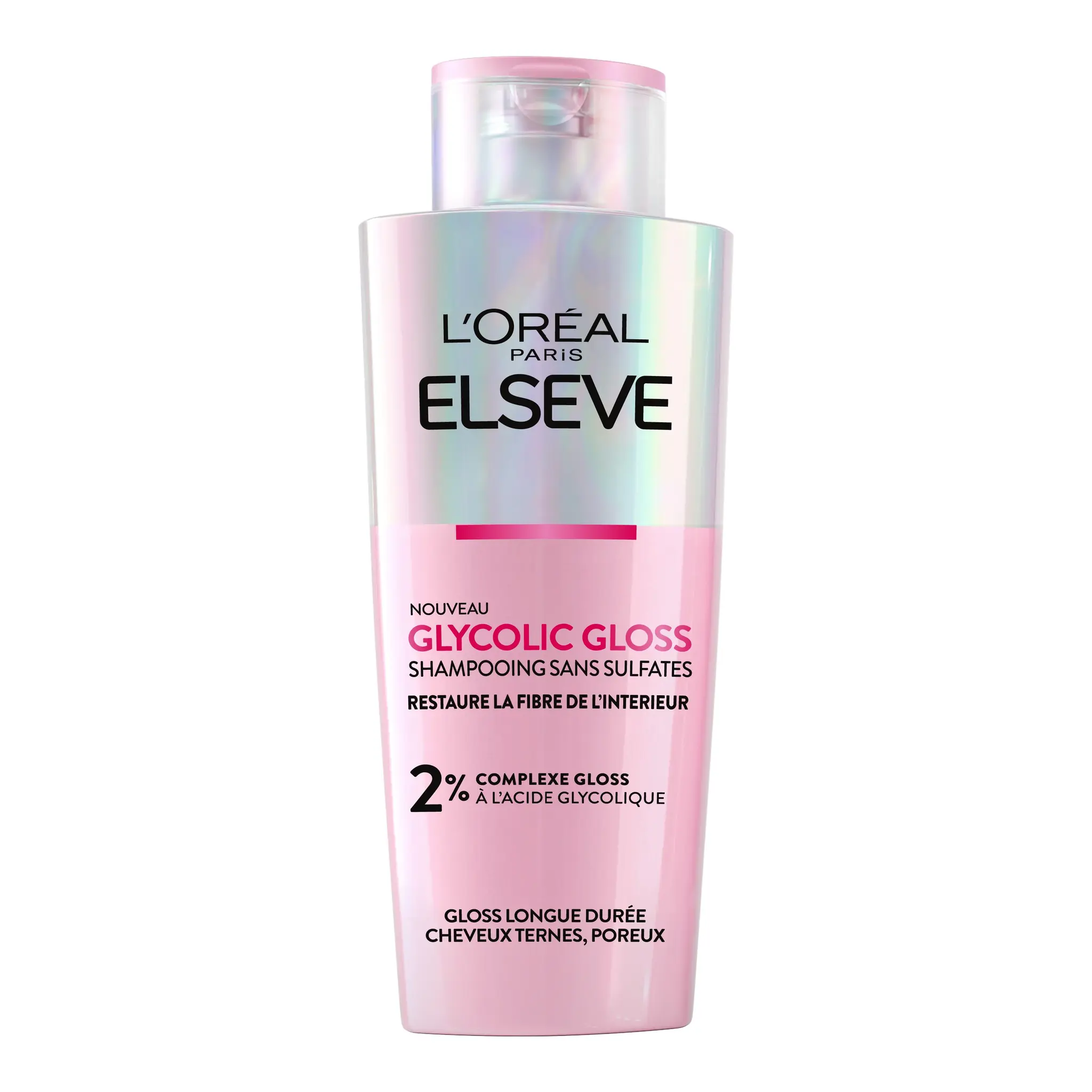 ELSEVE Glycolic Gloss Shampoing sans sulfates cheveux ternes poreux