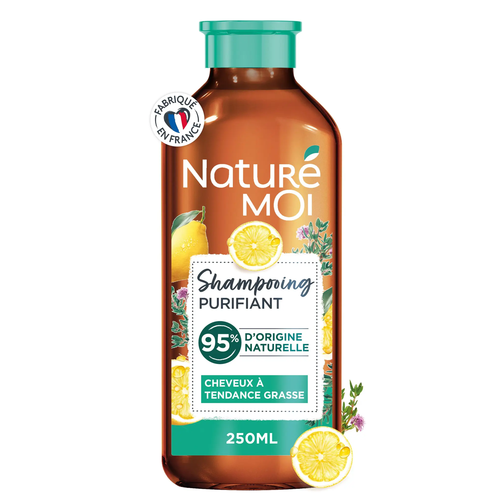 NATURÉ MOI Shampoing purifiant thym & citron bio cheveux gras