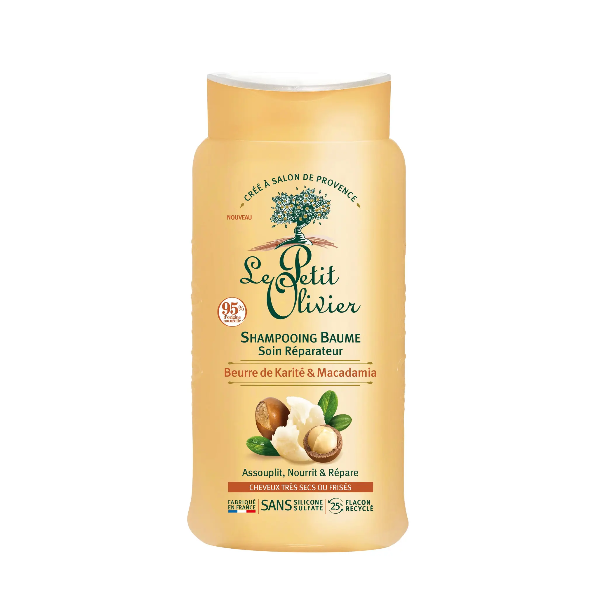 LE PETIT OLIVIER Shampoing baume soin réparateur cheveux secs