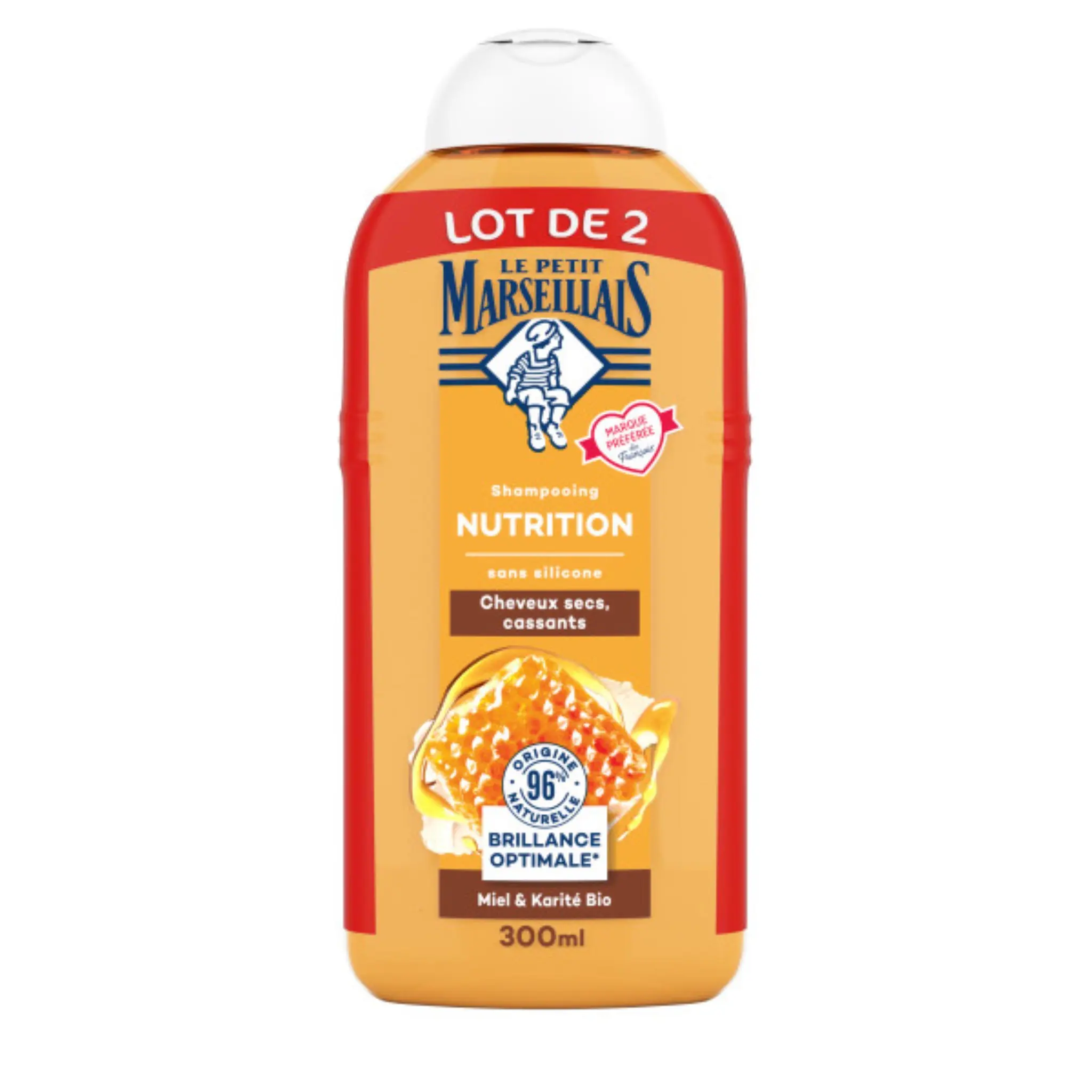 LE PETIT MARSEILLAIS Shampooing nutrition miel et karité