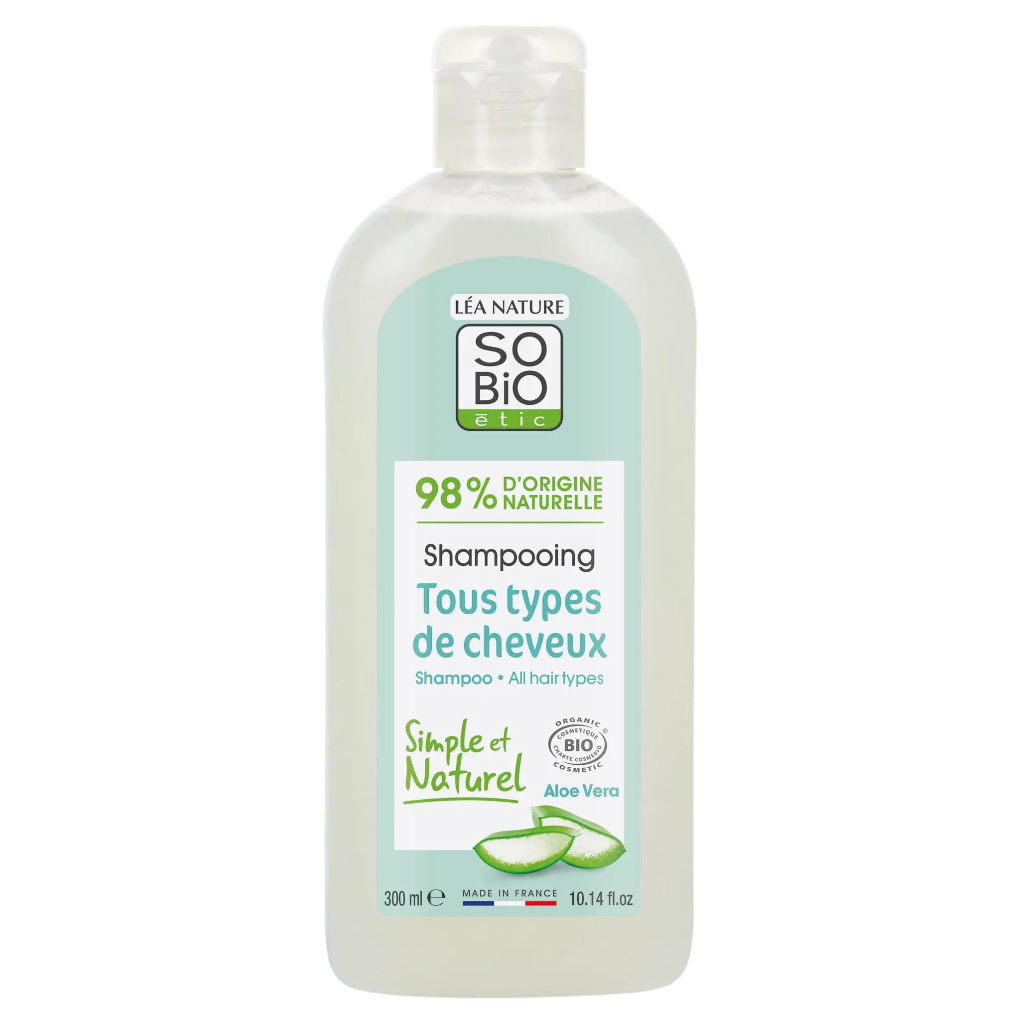 SO BIO ETIC Shampoing bio aloe vera tous types de cheveux