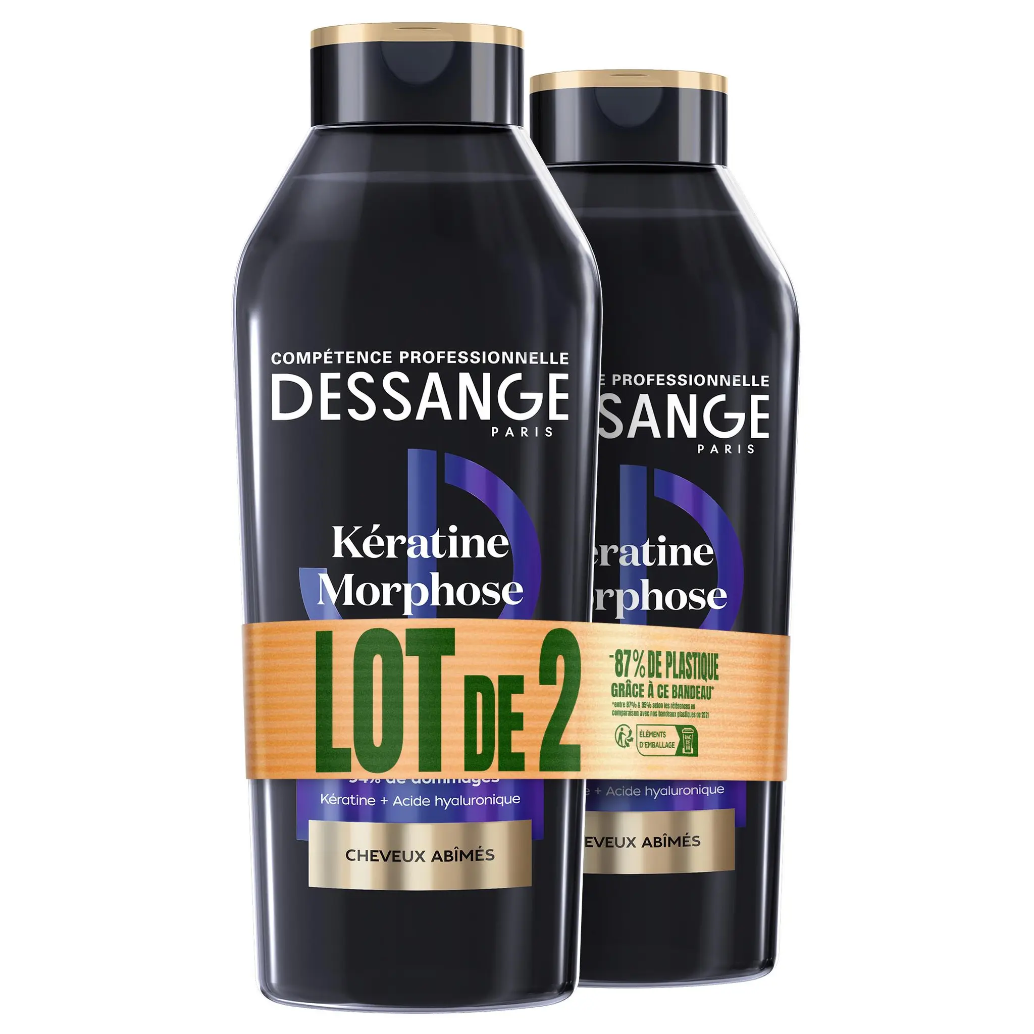 DESSANGE Shampoing kératine morphose cheveux abîmés