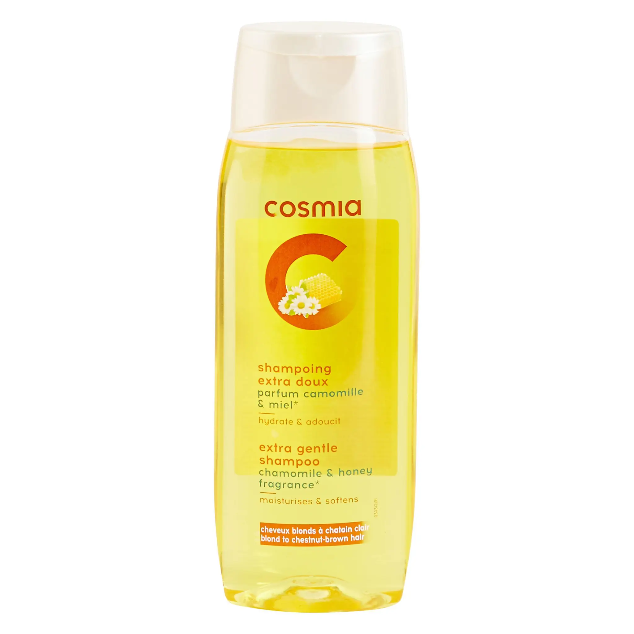 COSMIA Shampooing extra doux parfum camomille et miel cheveux blonds et châtain