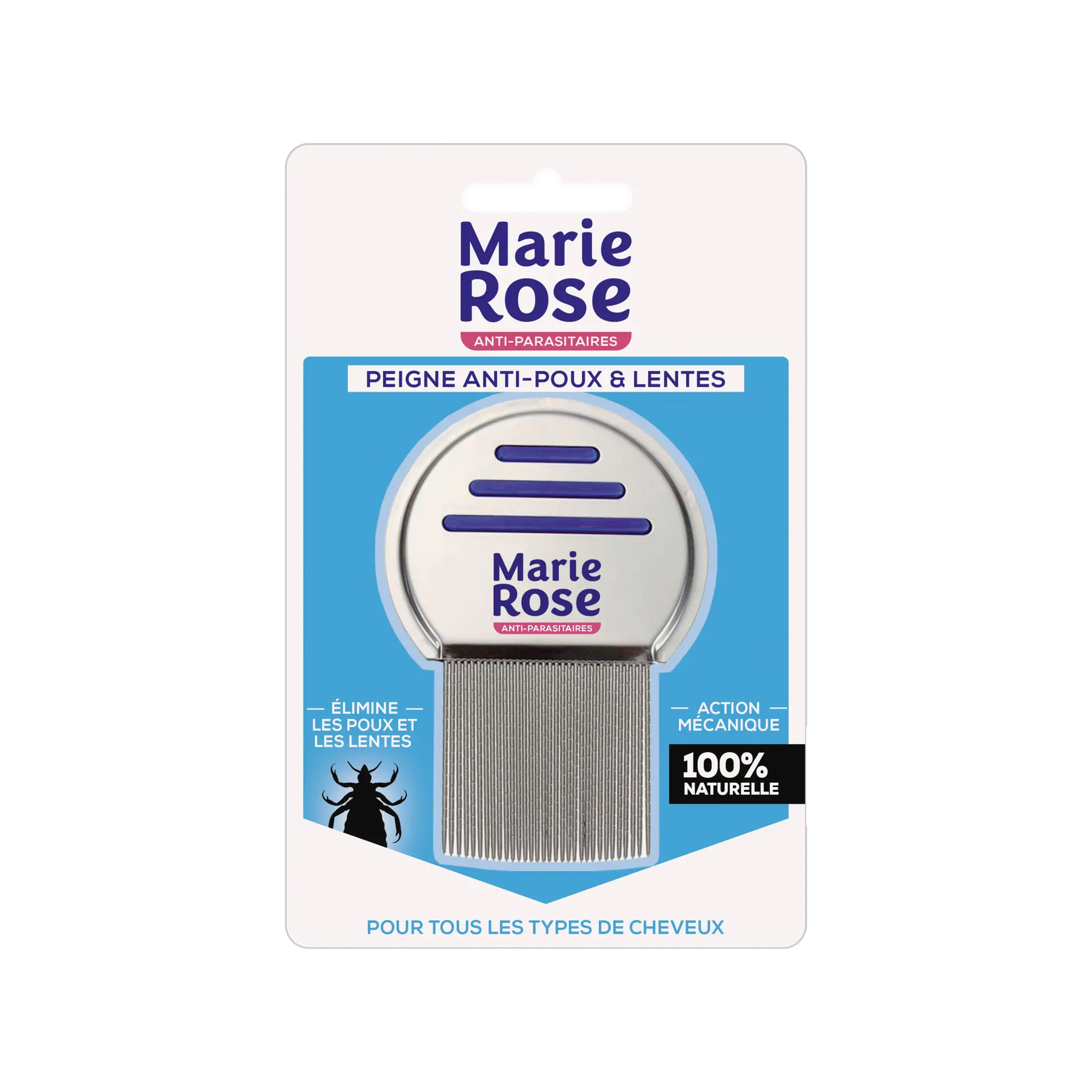 MARIE ROSE Peigne anti-poux & lentes