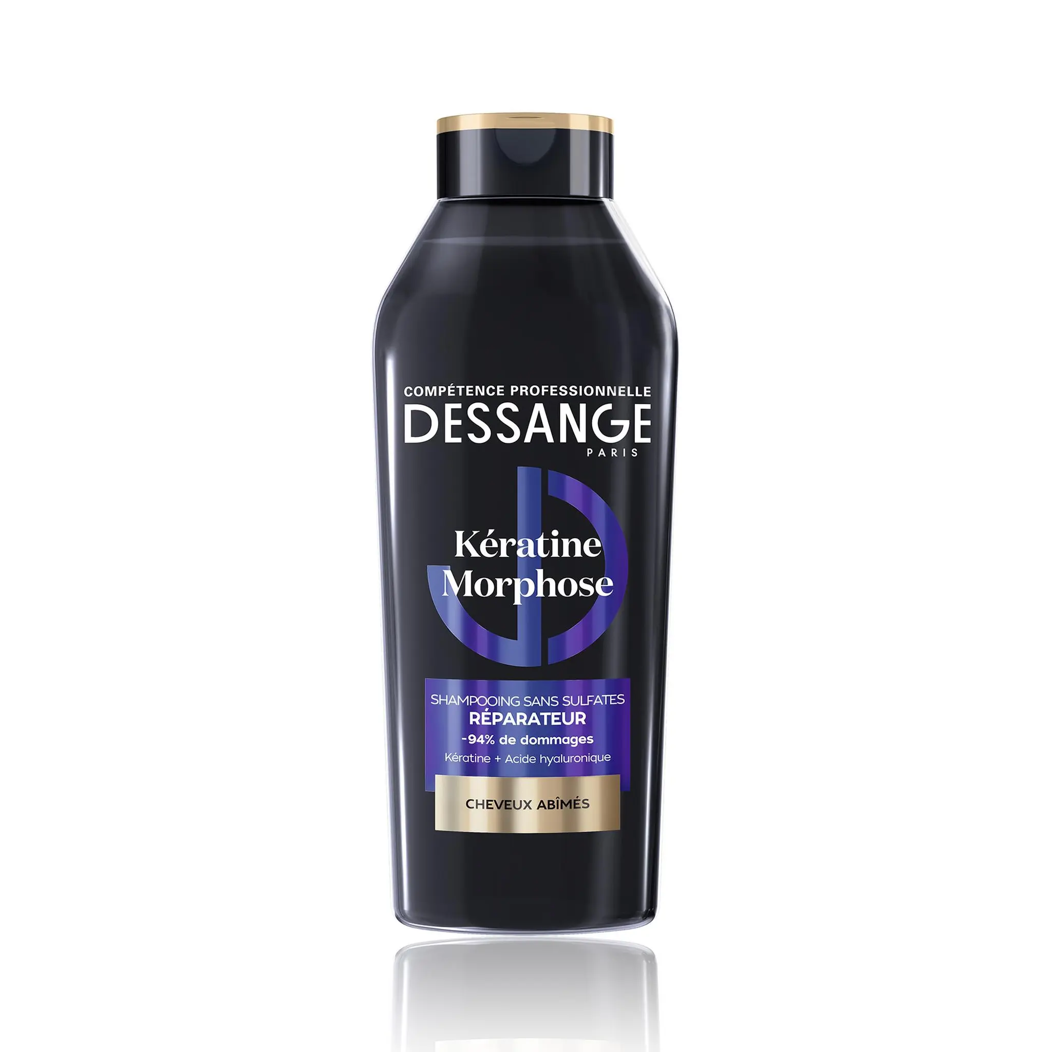 DESSANGE Kératine Morphose shampoing sans sulfates réparateur pour cheveux abîmés
